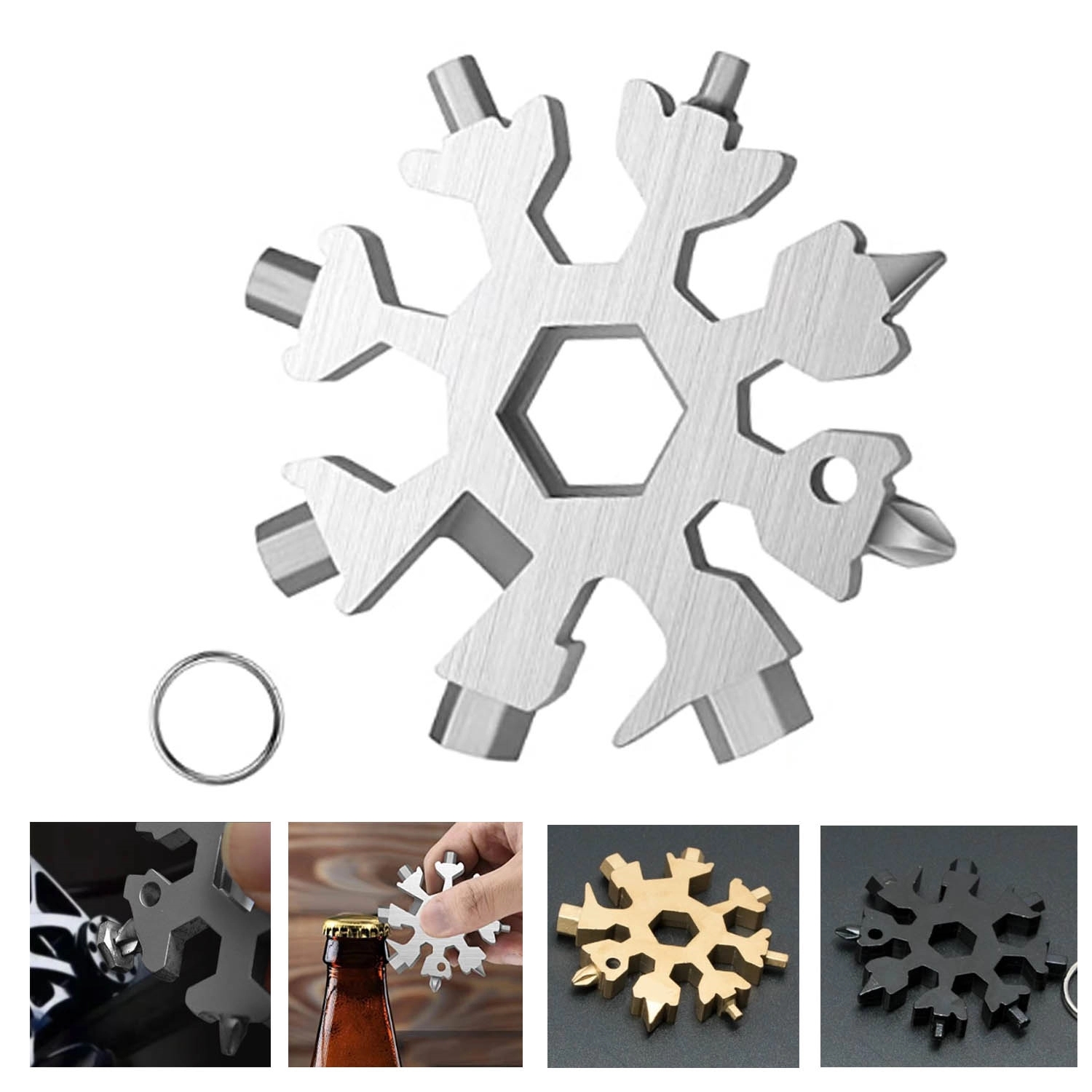 Snow-Flake Multi-Tool ,Stainless Steel Snow Multitool 3