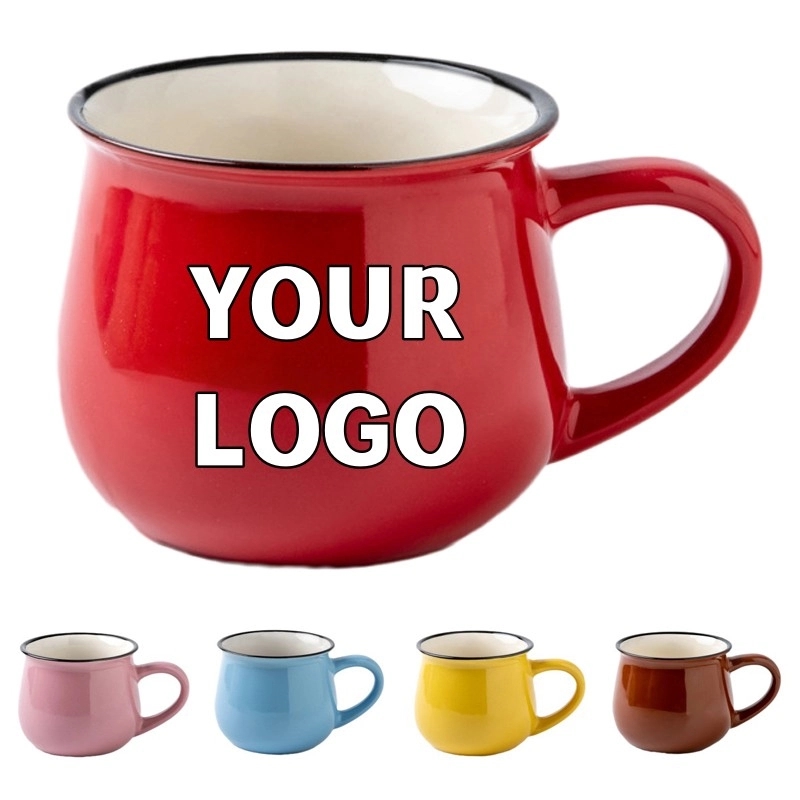 Creative 11 oz. Advertising Ceramic Mugs for Milk Juice 2