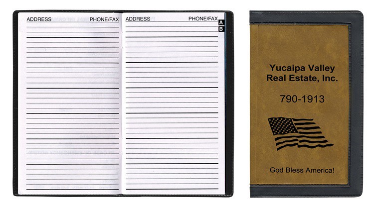 2 Tone Vinyl Cover Address Book 2
