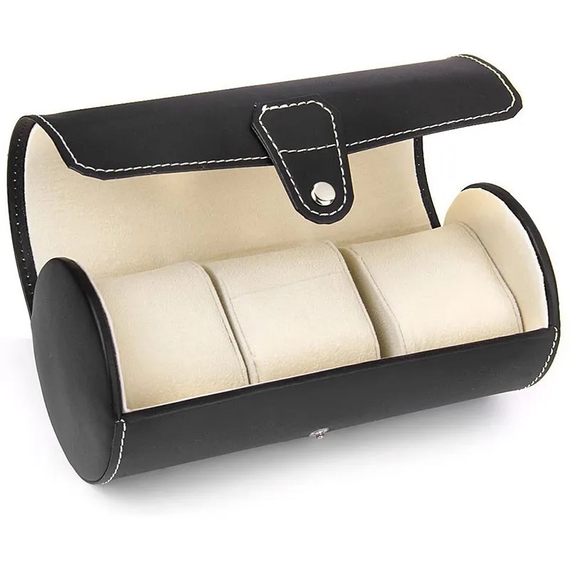 Leatherette Roll Watch Storage Pouch 6