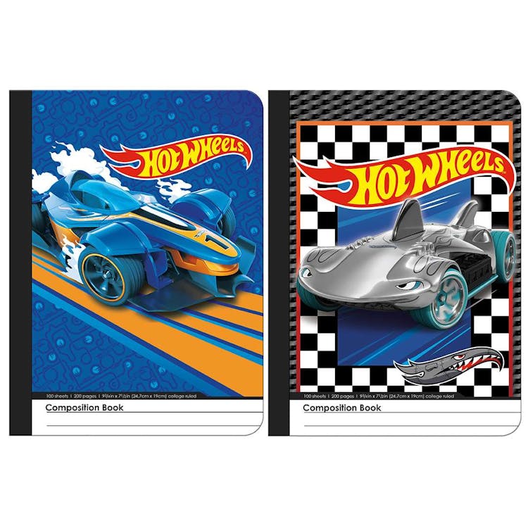 Hot Wheels Composition Notebooks - Assorted 1