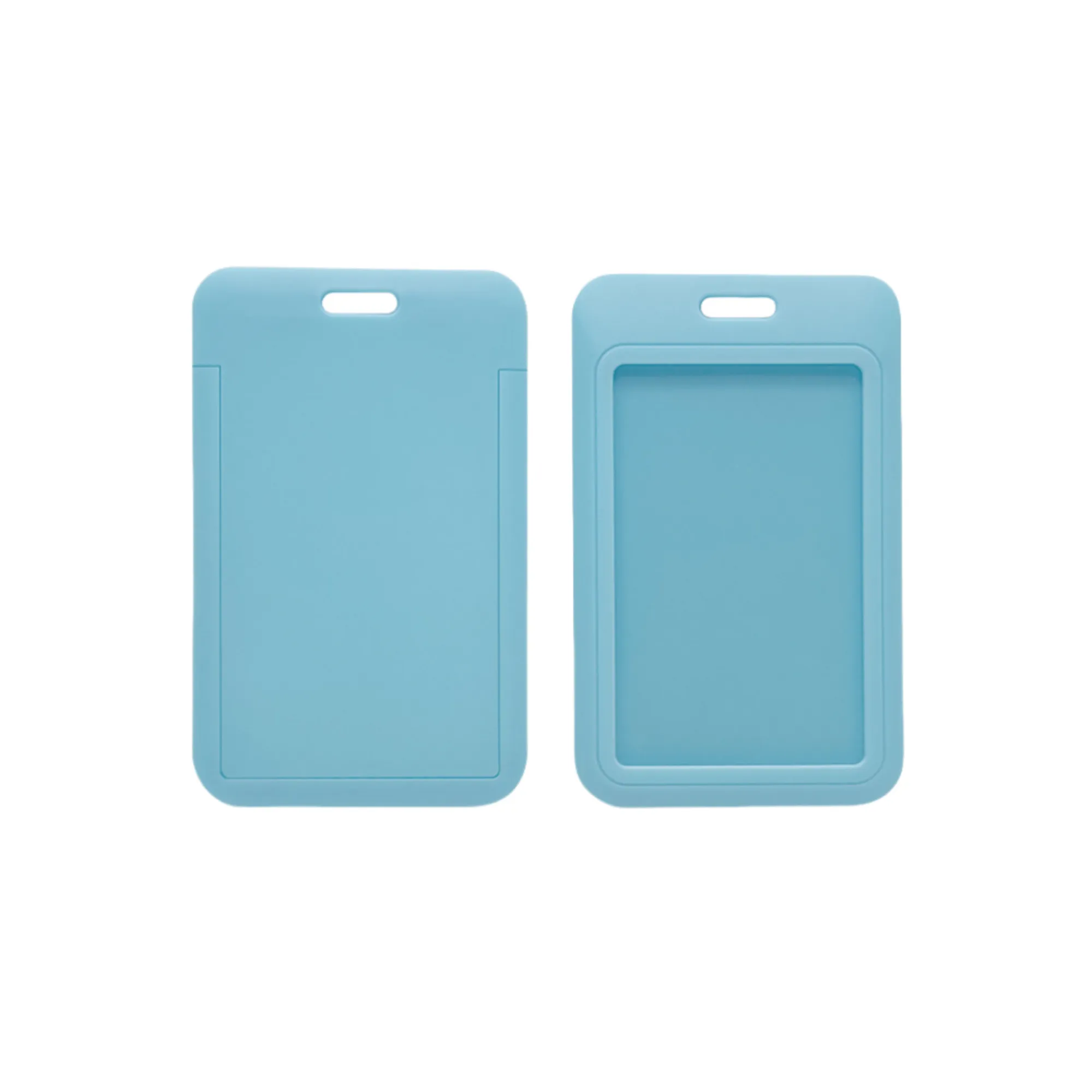 Slide Open Plastic Portrait Lanyard Card Holder 10