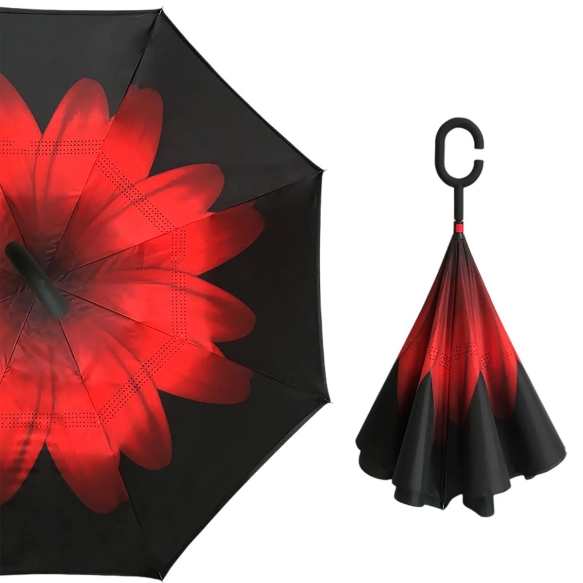 Portable Nylon Reverse Folding Umbrella for Outdoor Use 7