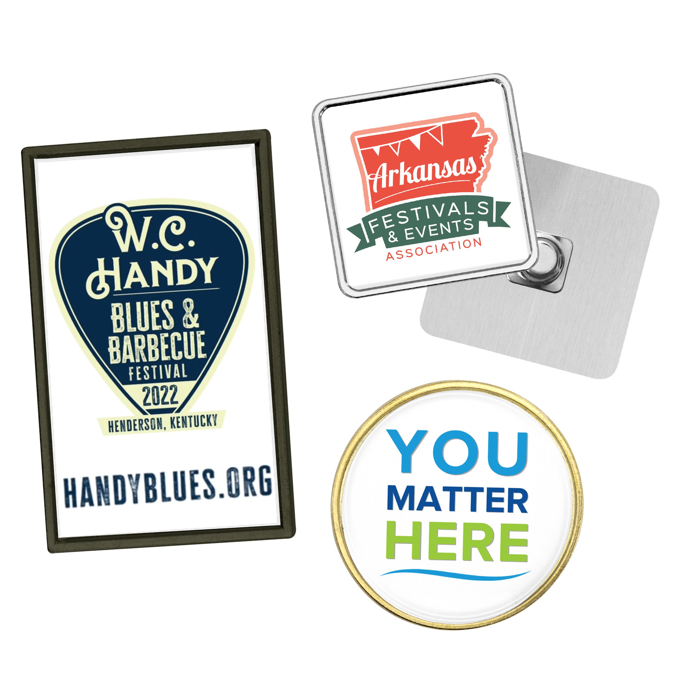 Speed Print Magnet Lapel Pins - 4 Day Production