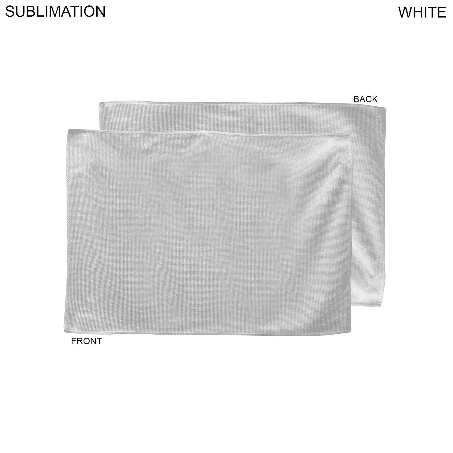 Colored Microfiber Dri-Lite Terry Rally, Sports, Skate Towel, 12x18 Sublimated Edge to Edge 1 side 4