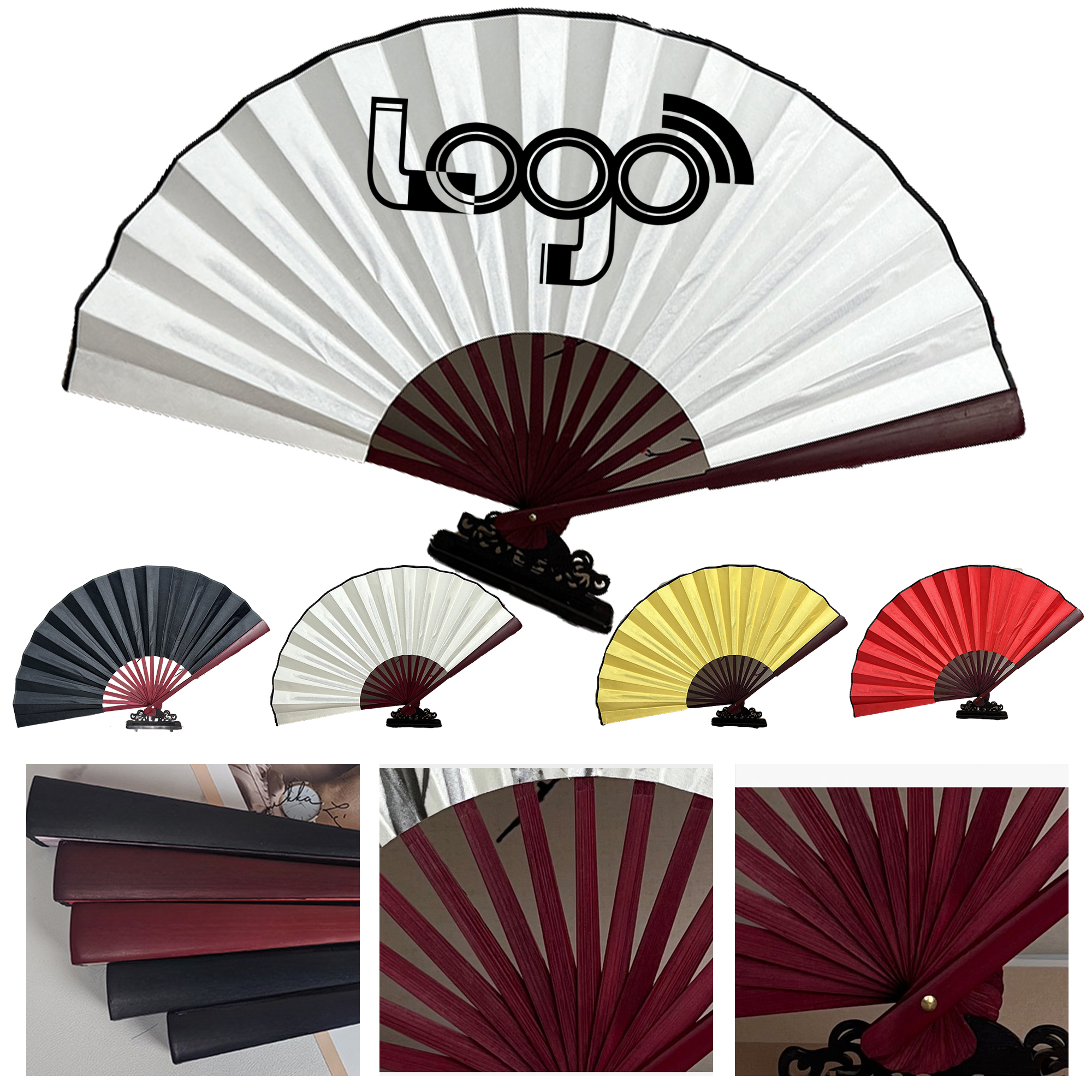 MOQ 50 Customizable Blank Folding Fan 2