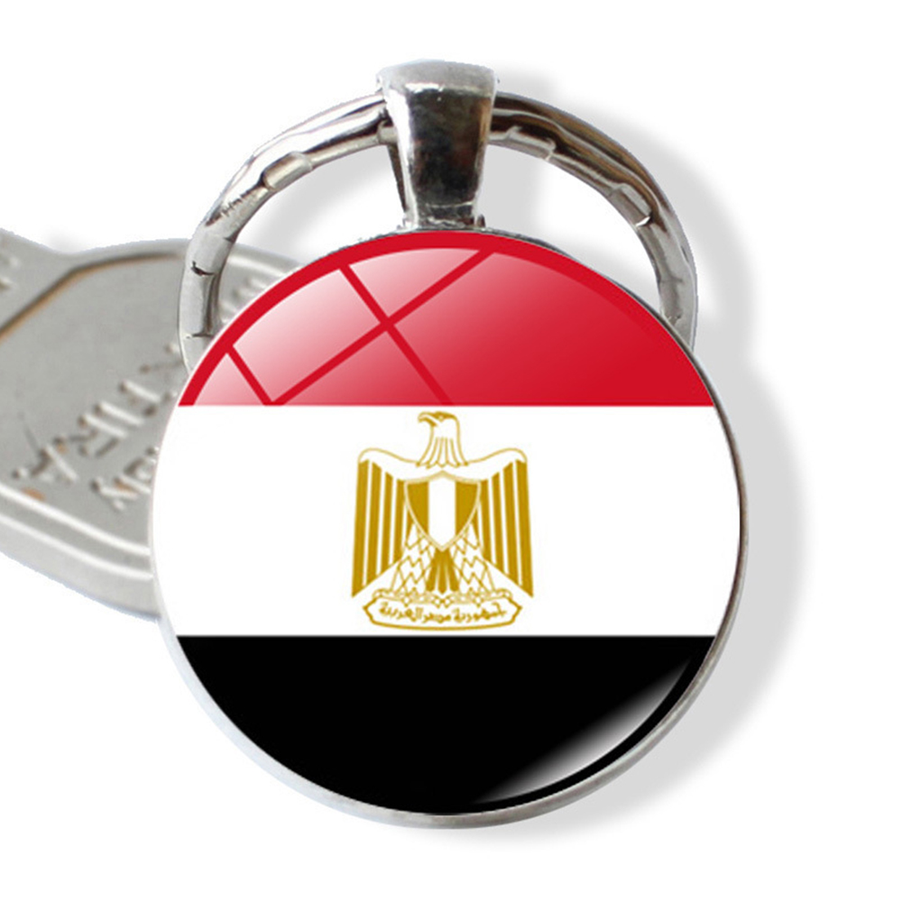 Qatar World Cup National Flag Gemstone Key Chain 4