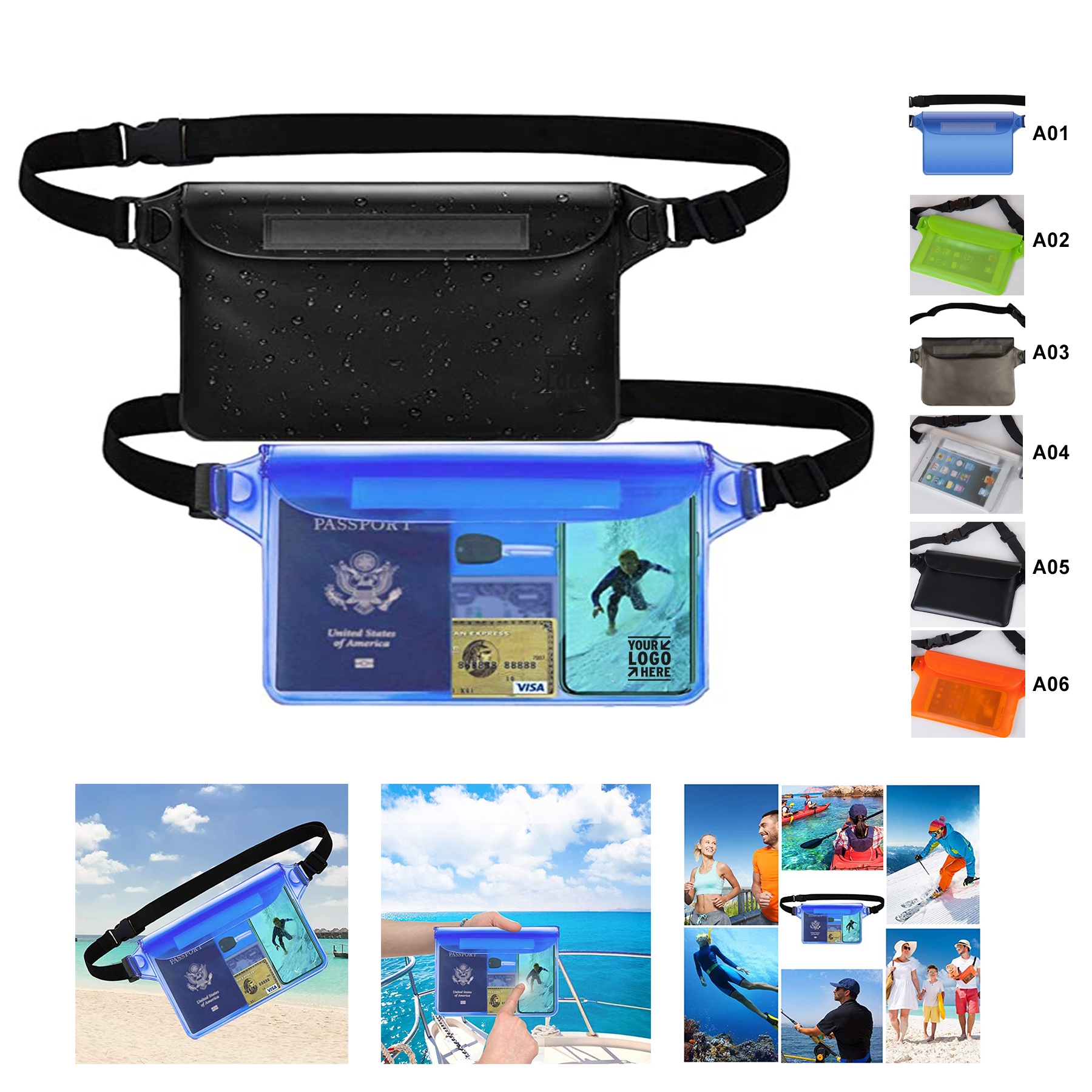 Waterproof Pouch With Waist Strap 2