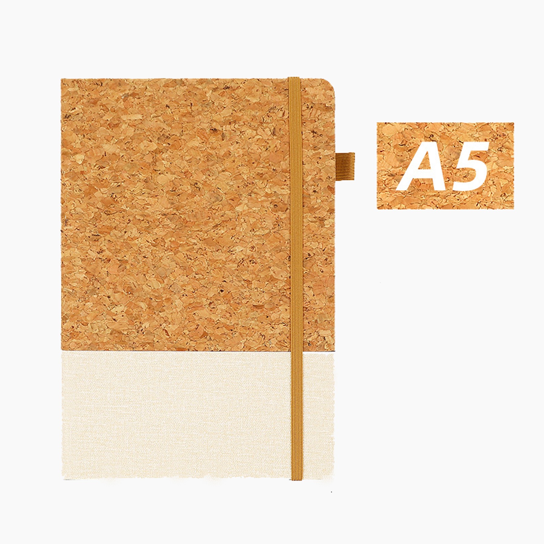 Wood Grain Wheat Straw Notebook 4