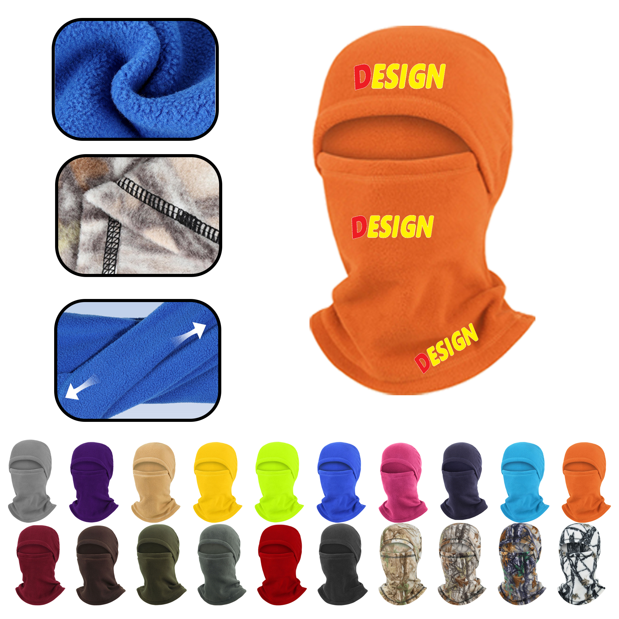 MOQ 20 PCS Custom Logo Balaclava 2
