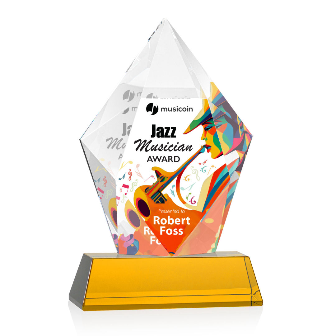 Devron VividPrint™ Award on Base - Amber 4