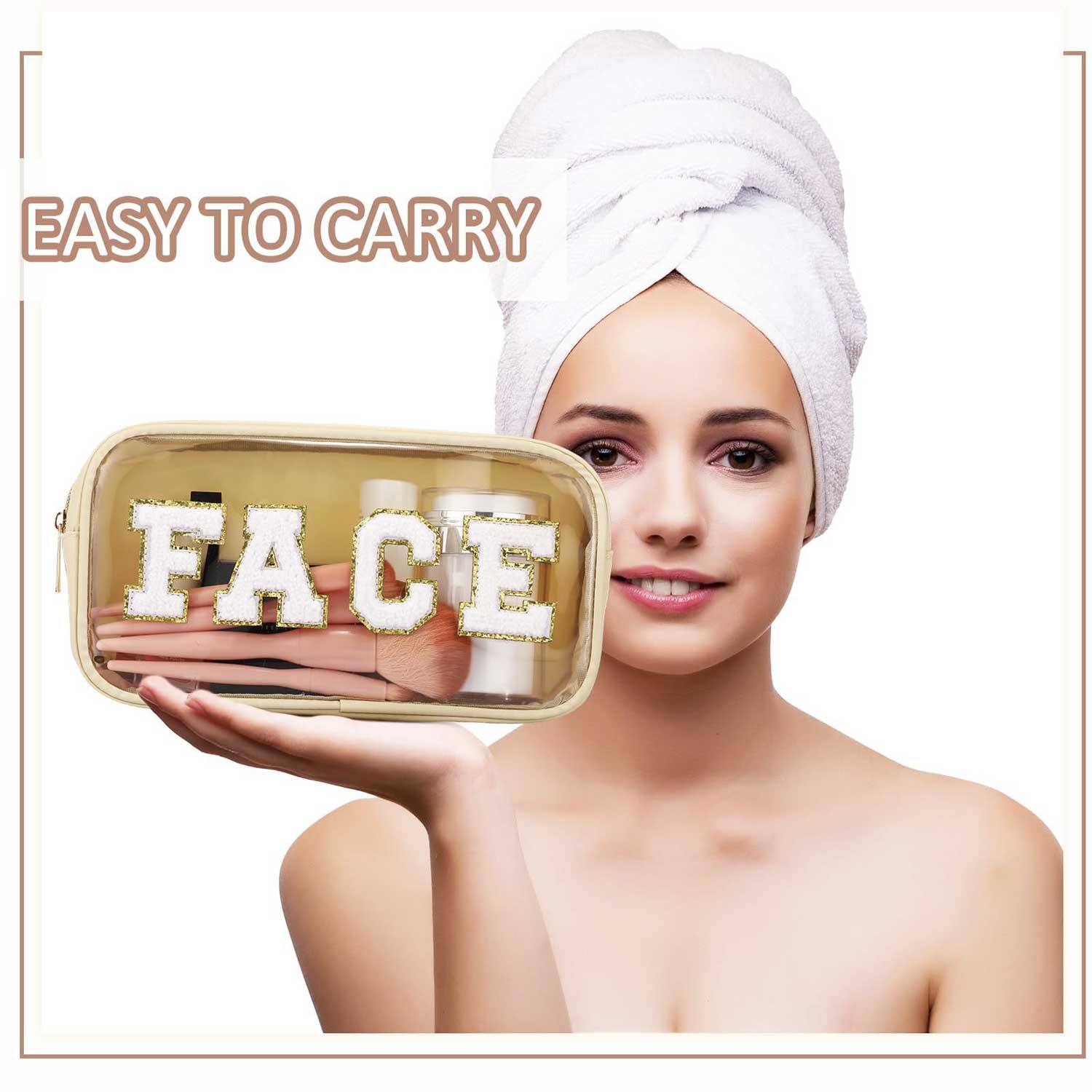 Custom Transparent Cosmetic Case - Leakproof Shower Bag 1