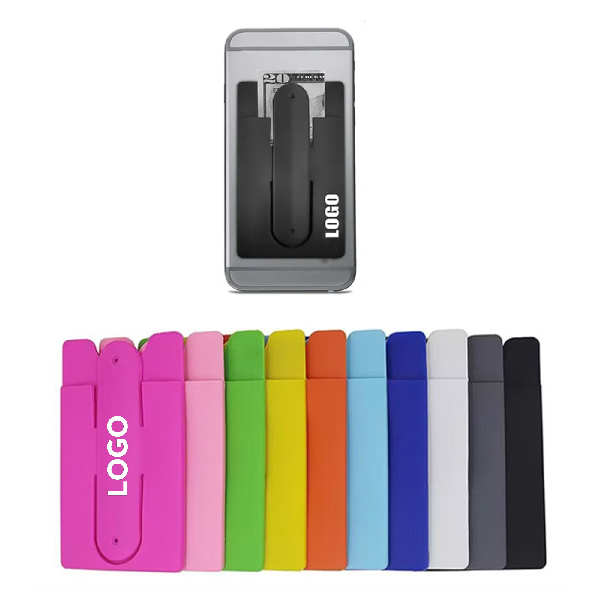 2-in-1 Silicone Phone Holder And Card Holder 2