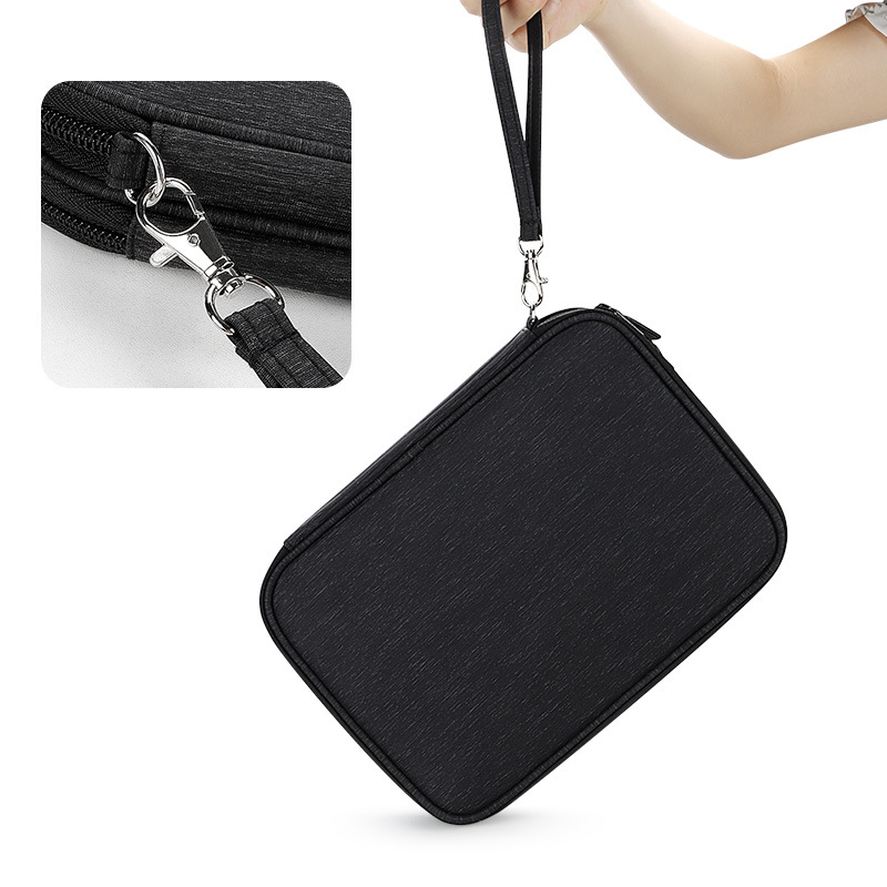 Waterproof Double-Layer Travel Cable Organizer Bag Electronic Accessories 11