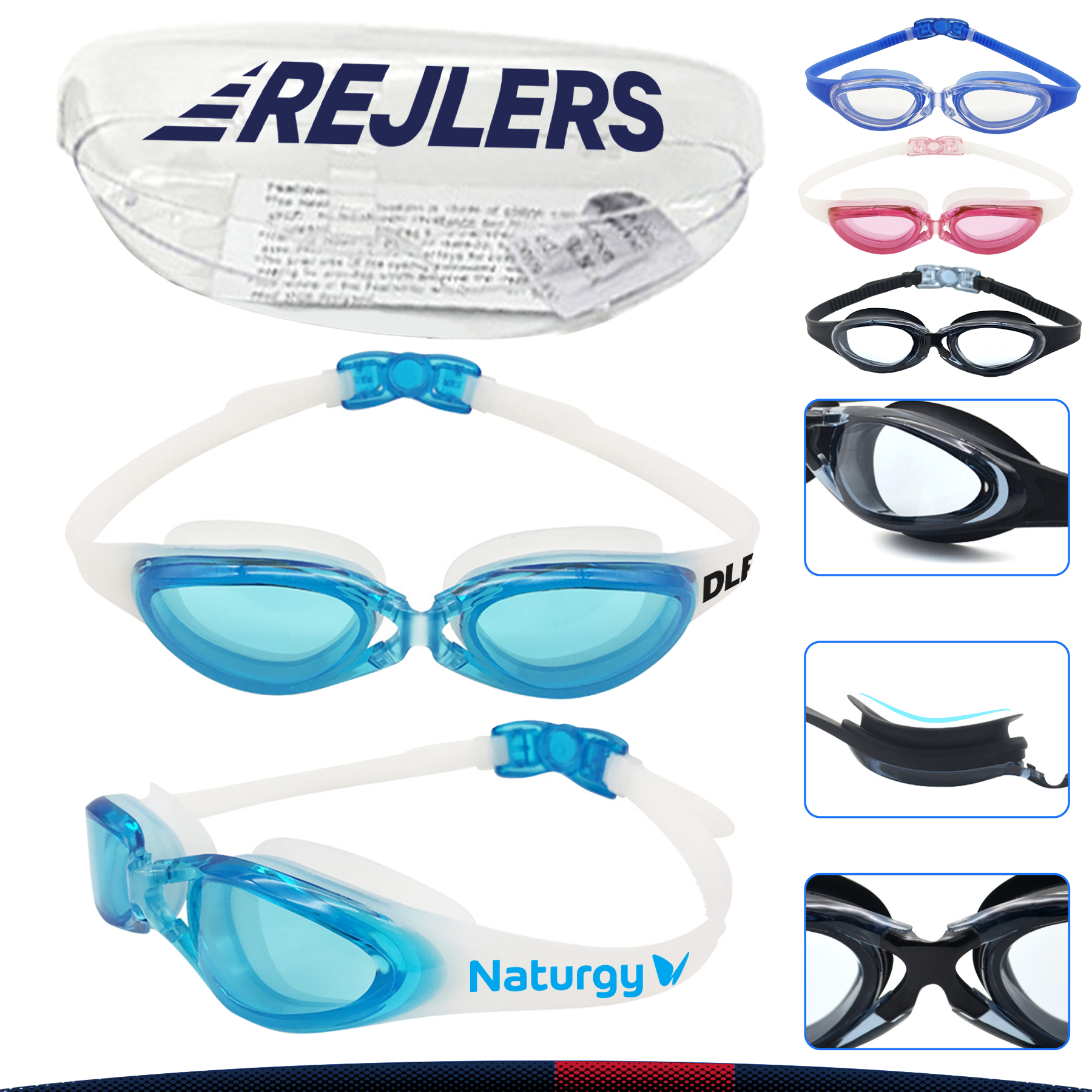 Rikail Adult Swimming Goggles 5