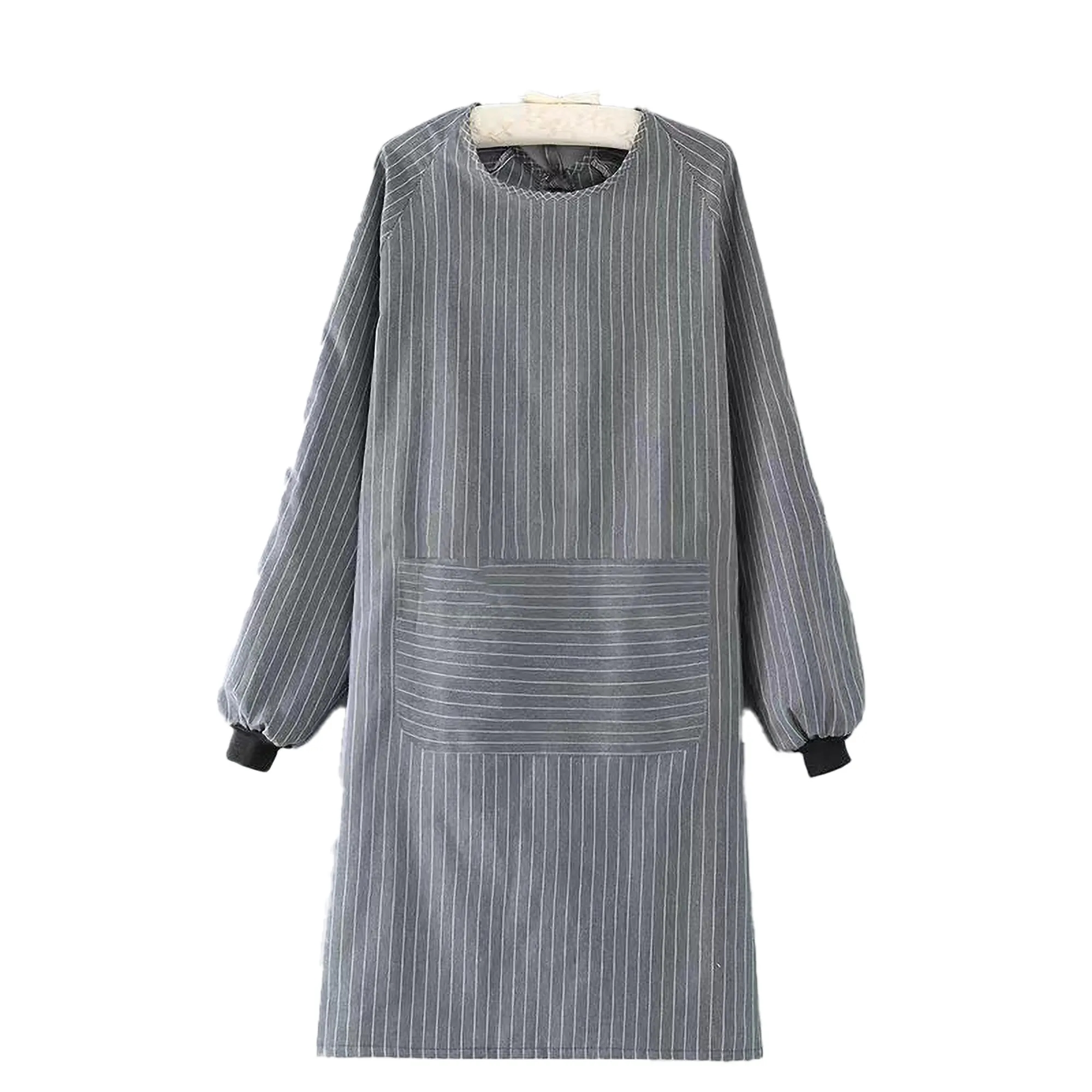 Long Sleeve Breathable Apron All-Size Fit Tool Pocket 4