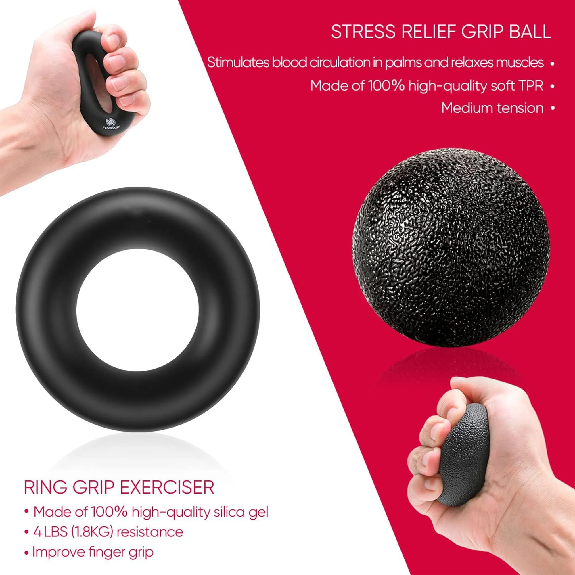5 Pack Adjustable Resistance Grips Strengthener Kit 4