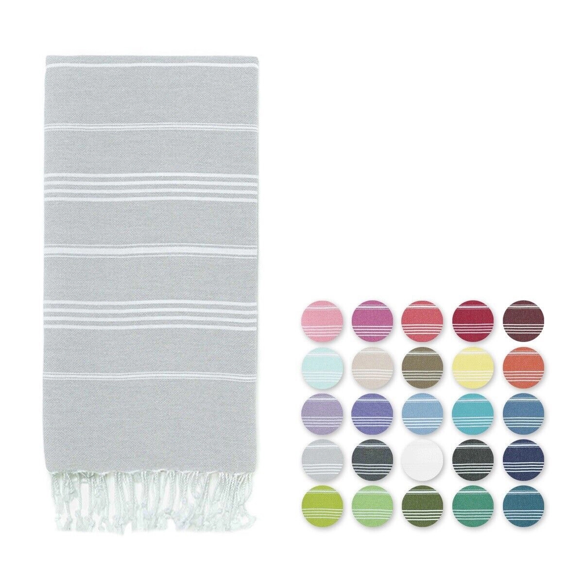 Turkish Jacquard Striped Beach Towel - 39.37'' x 70.87'' 8