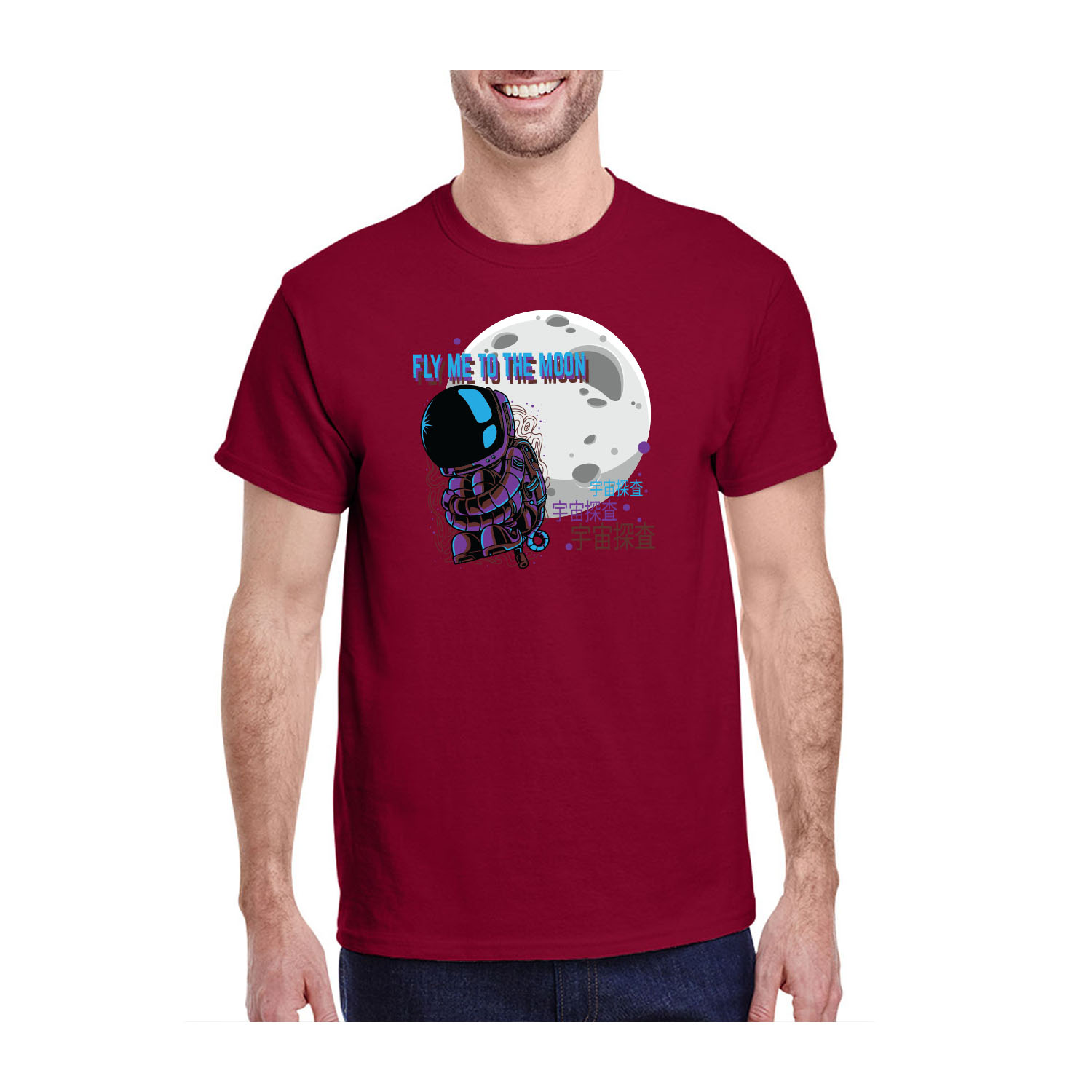 Gildan™ 5.3 oz Cotton Pre-Shrunk T-Shirt (Full Color Imprint) 17