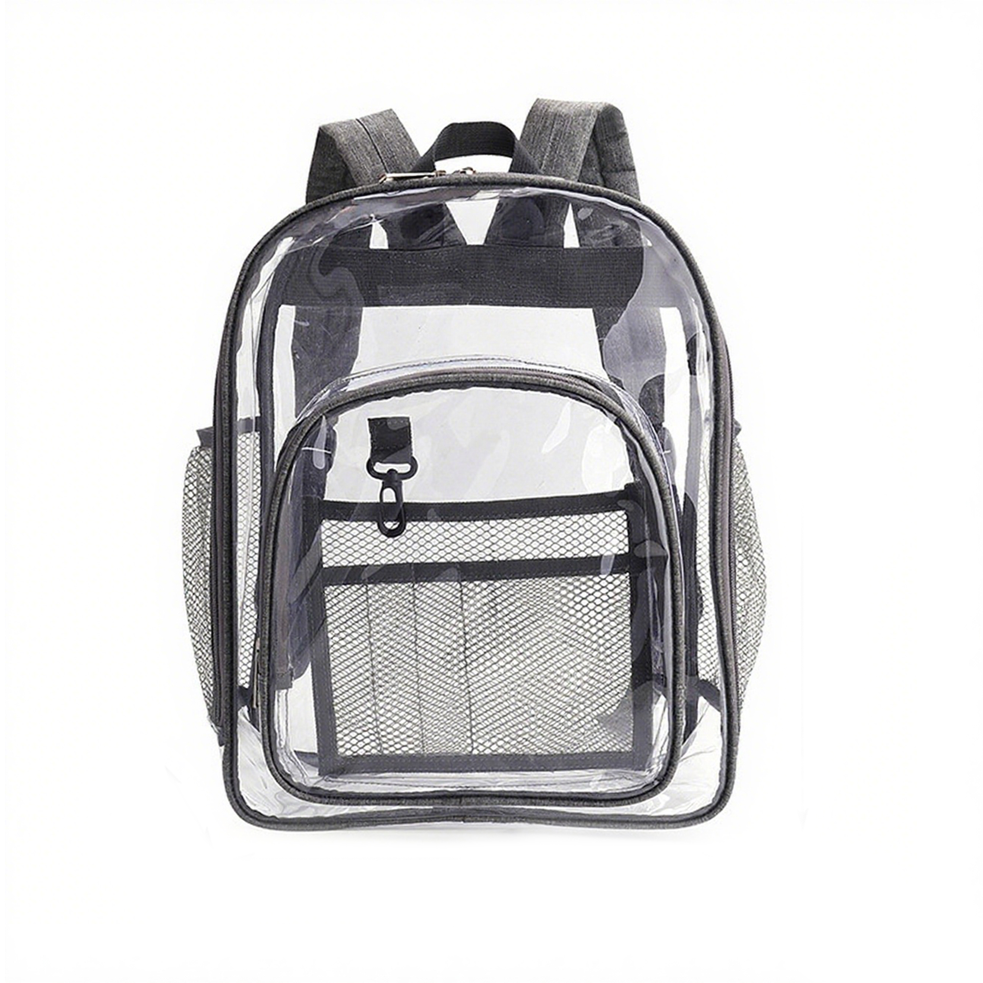 Clear Vinyl Shoulder Backpack 12" Length X 6" Width X 16" Height 2