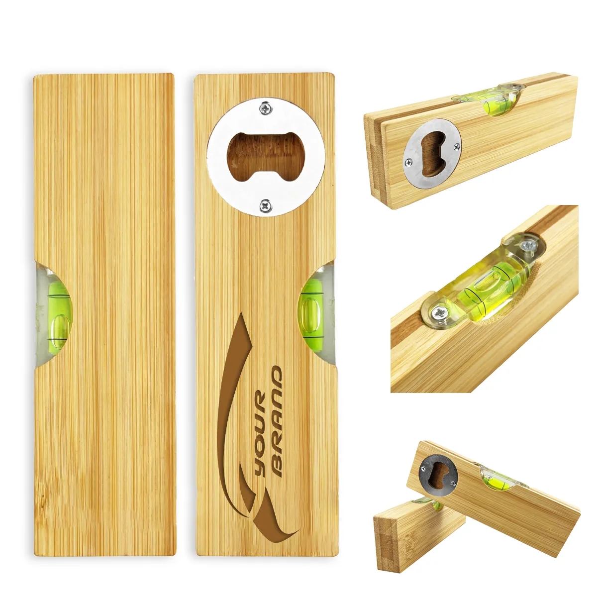 Bamboo Level With Bottle Opener Spirit Level Multitool 4