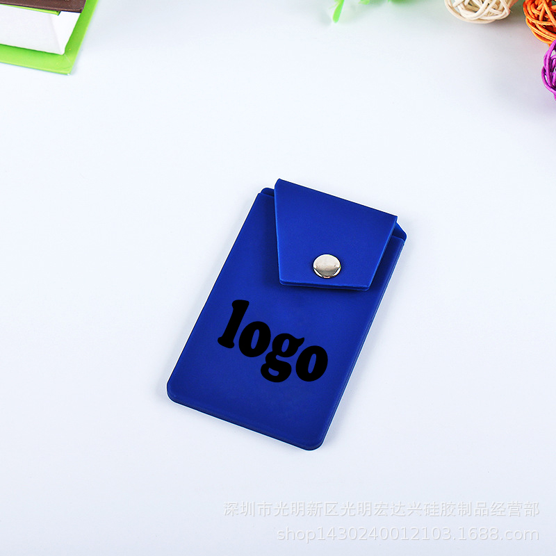 Button Silicone Phone Card Holder 2