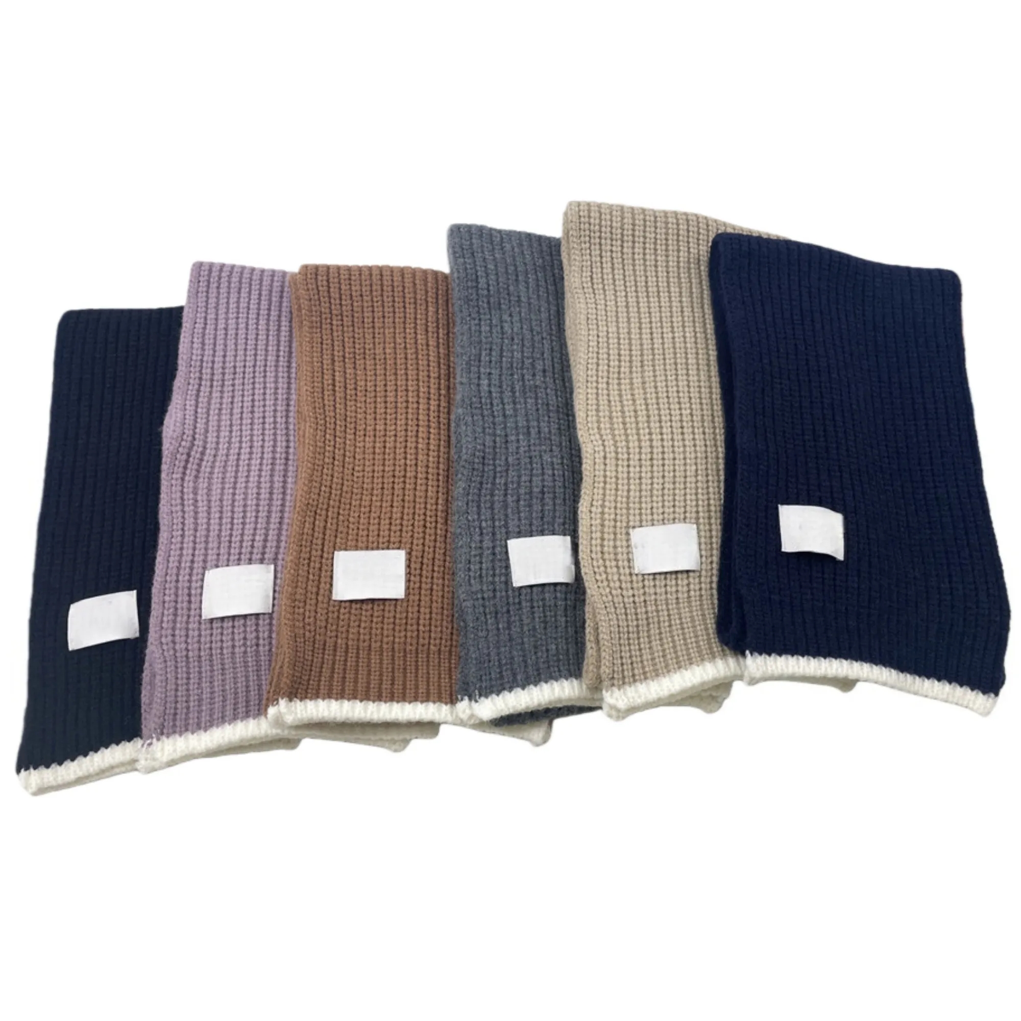 Winter Knit Scarf Hat Gloves Set 5