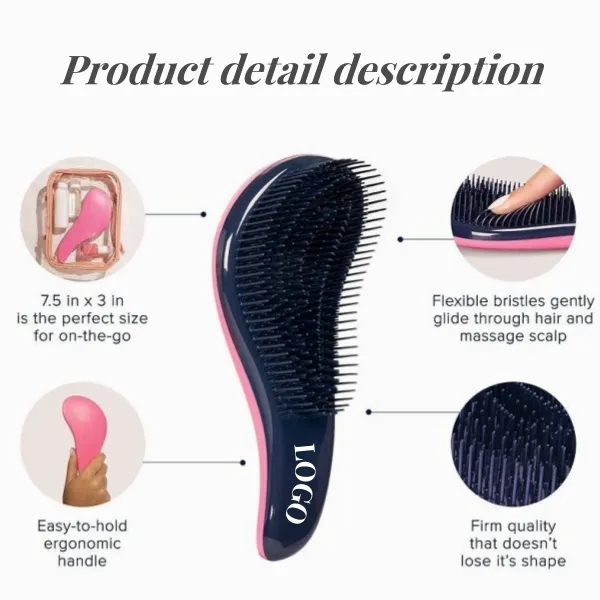 Gentle Detangling Hair Brush for Women, Kids 5