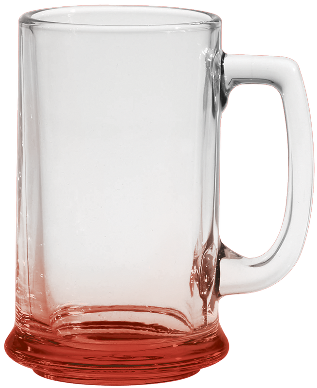 15 oz. Glass Tankard - Deep Etched 1
