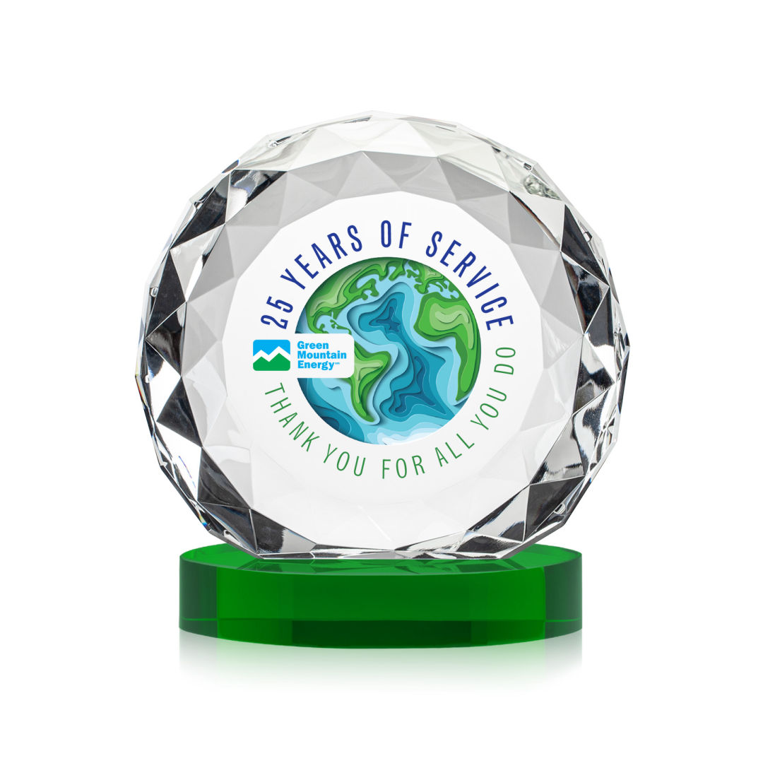 Seville VividPrint™ Award on Alberton Base - Green 13