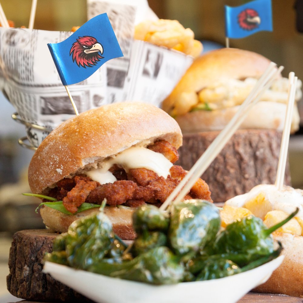 6" Bulk Custom Toothpick Flags - Medium Wavy - 1.75" x 1.25" 1