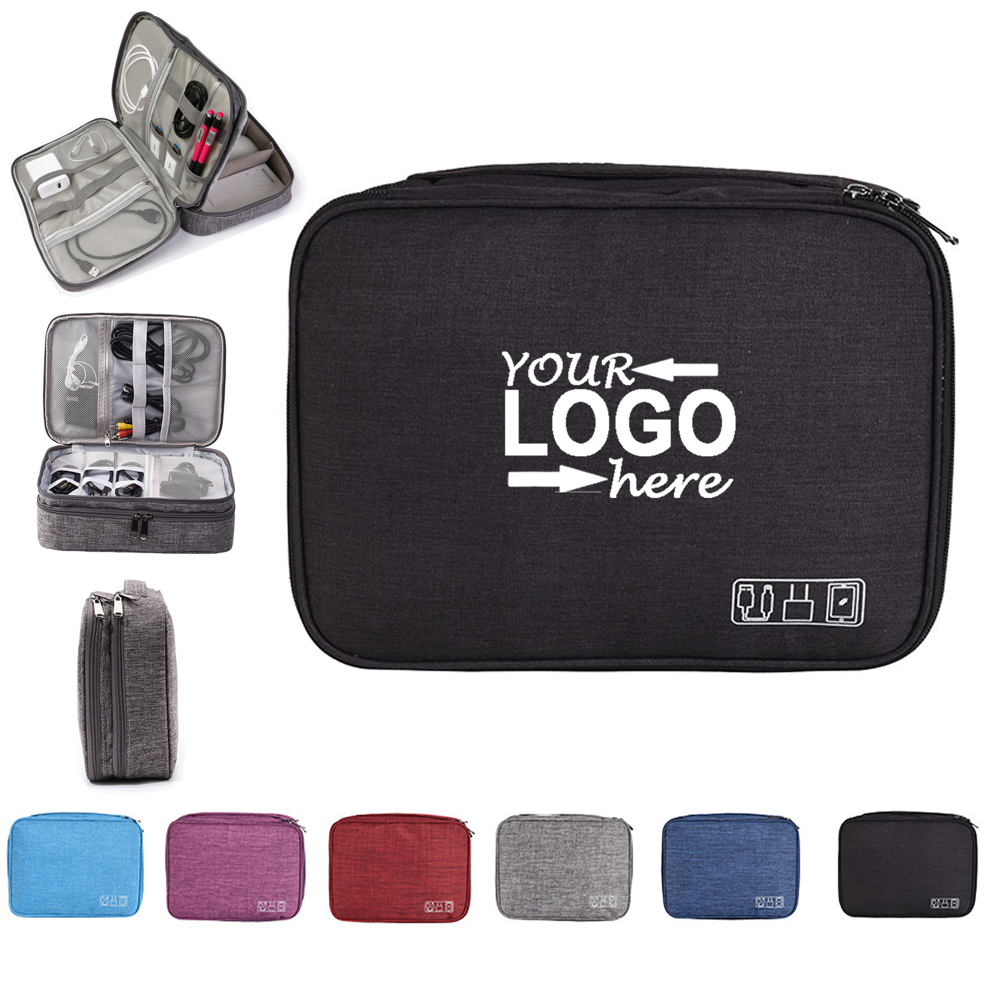 3-Layer Waterproof Electronics Organizer Case 2