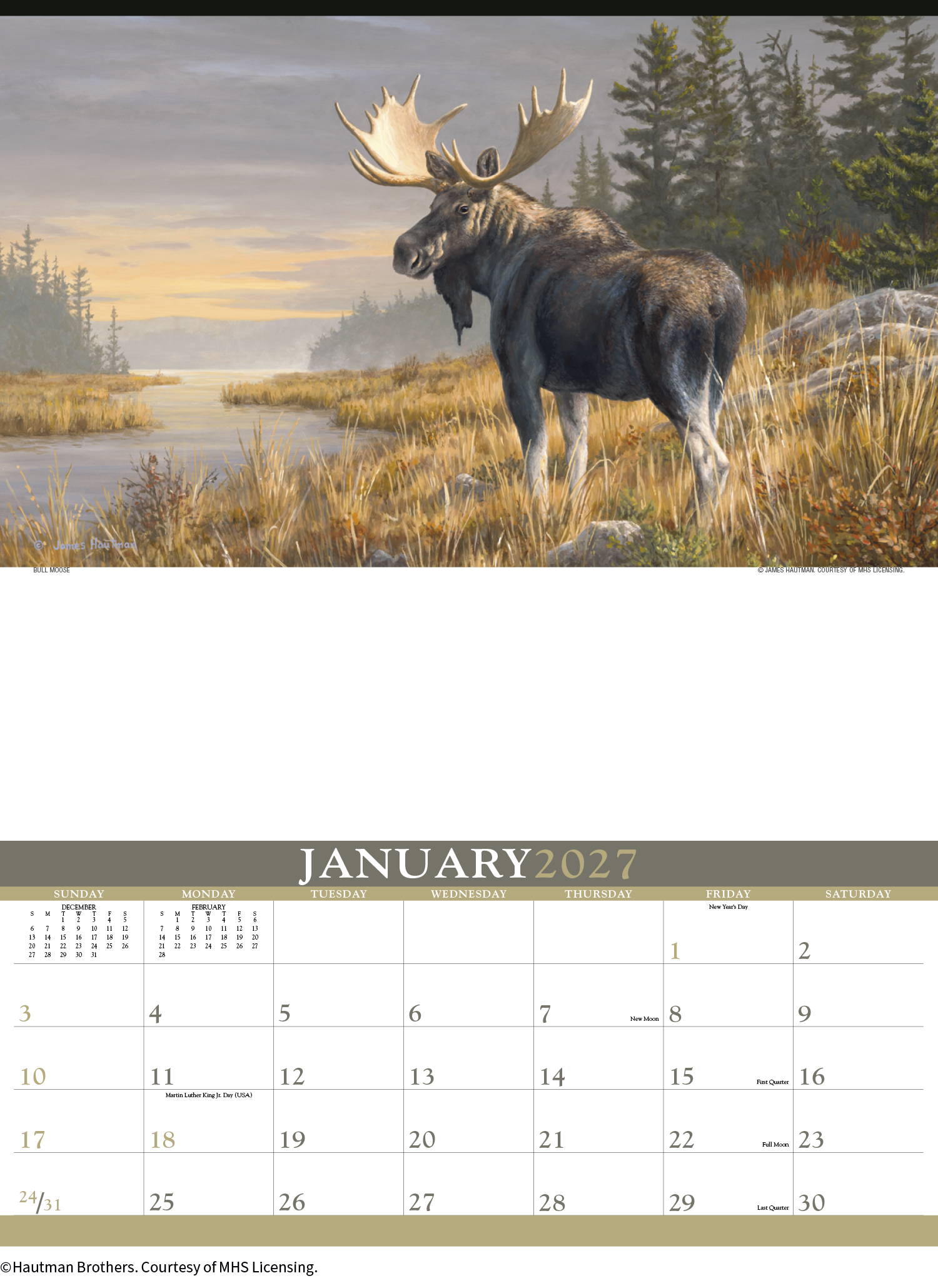 Triumph® Calendars Wildlife Art by the Hautman Brothers Calendar 29
