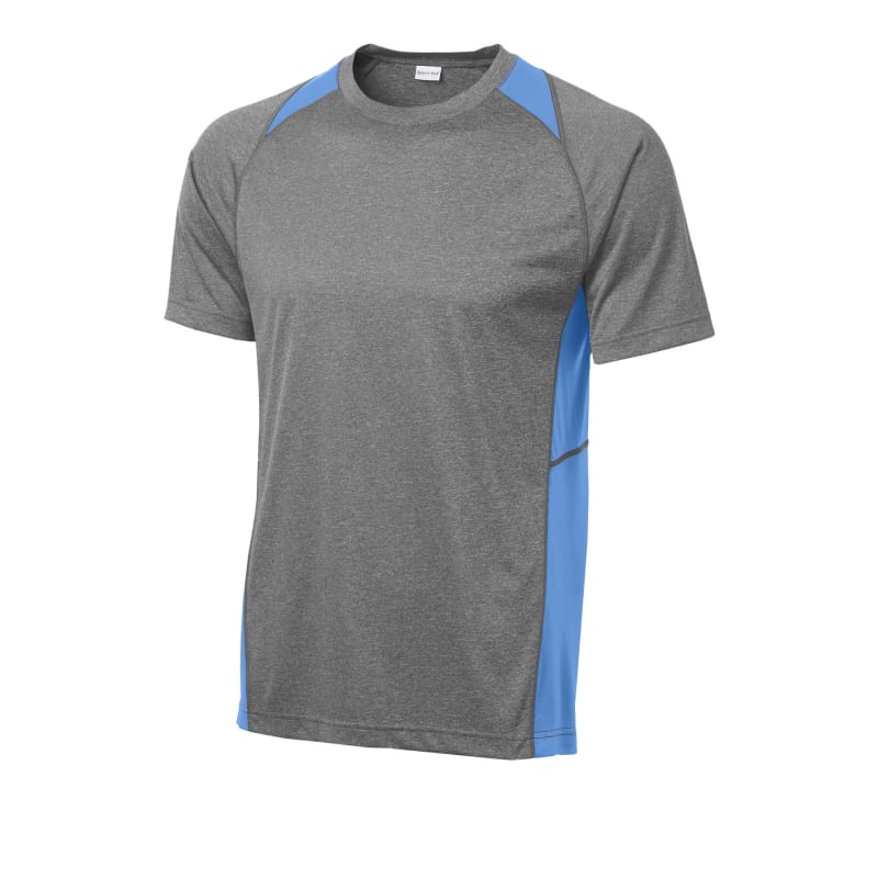 Sport-Tek Heather Colorblock Contender Tee. 33