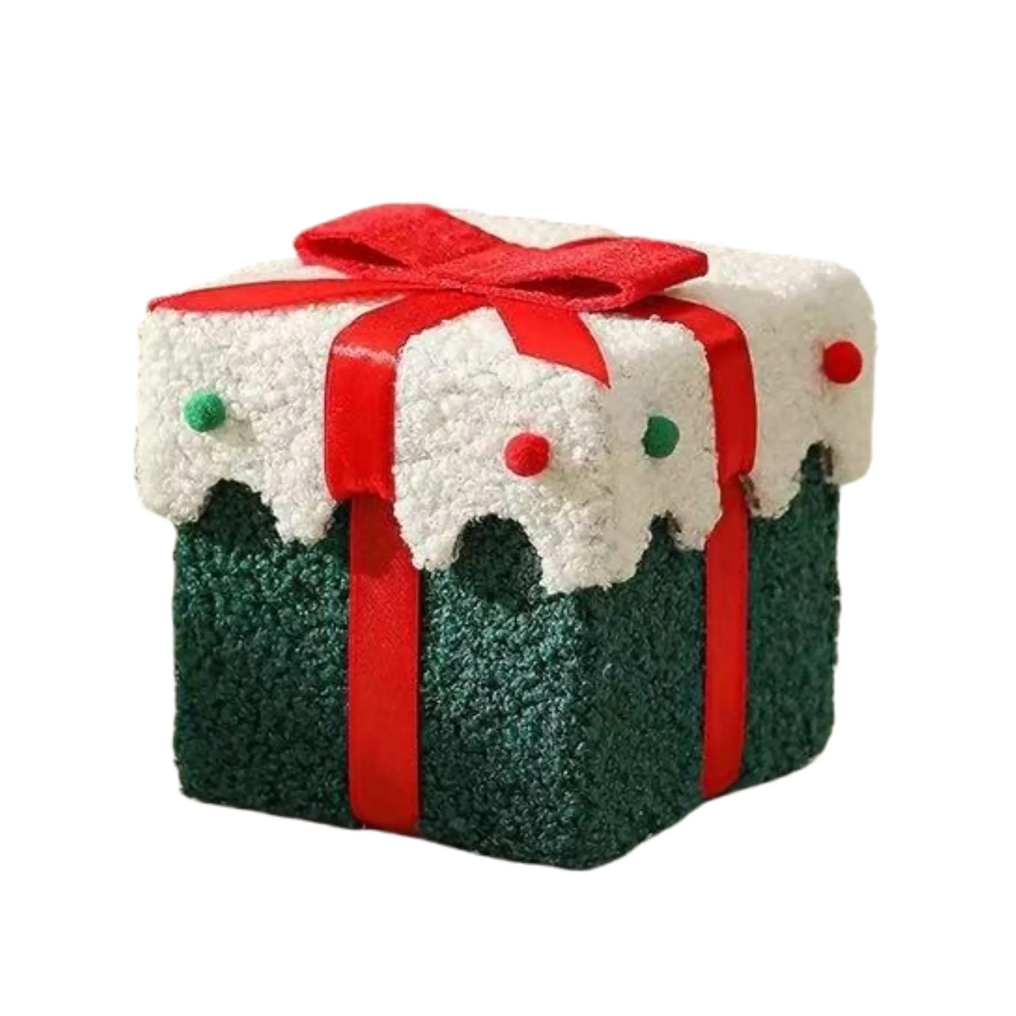 Fleece-covered Thickened Christmas Gift Box 5