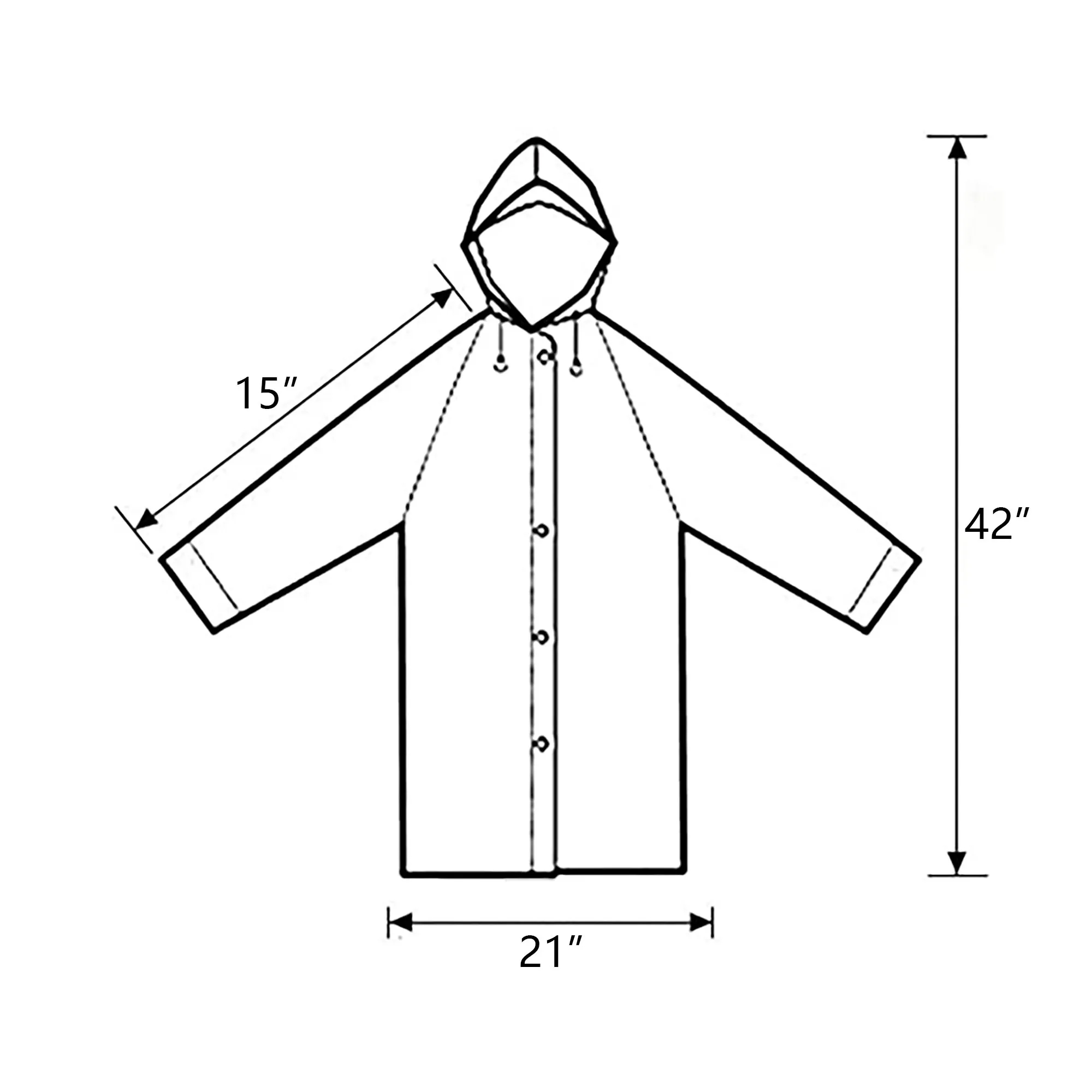 Portable EVA Rain Poncho with Hood For Kids 3