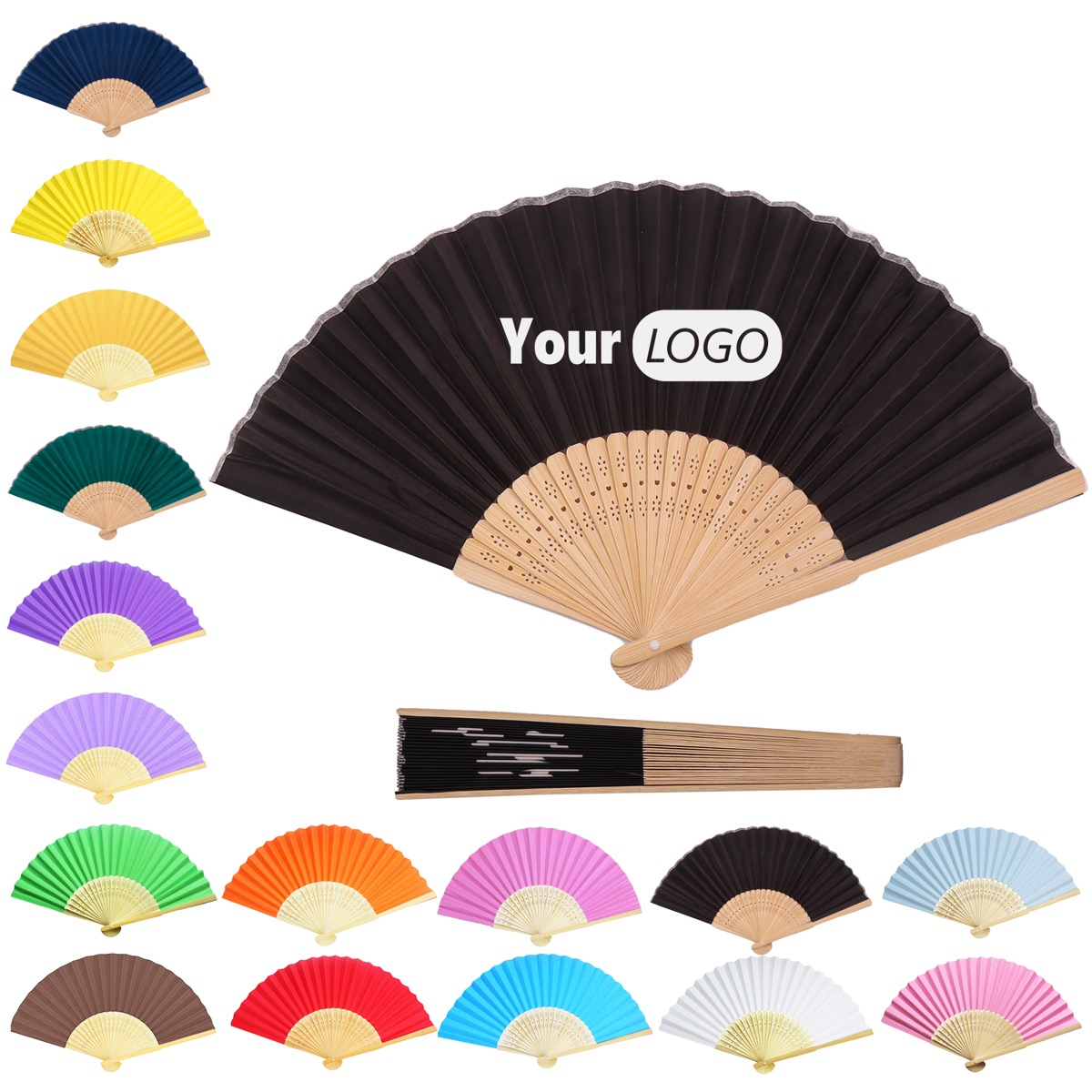 Multi-Color Folding Hand Fan 7