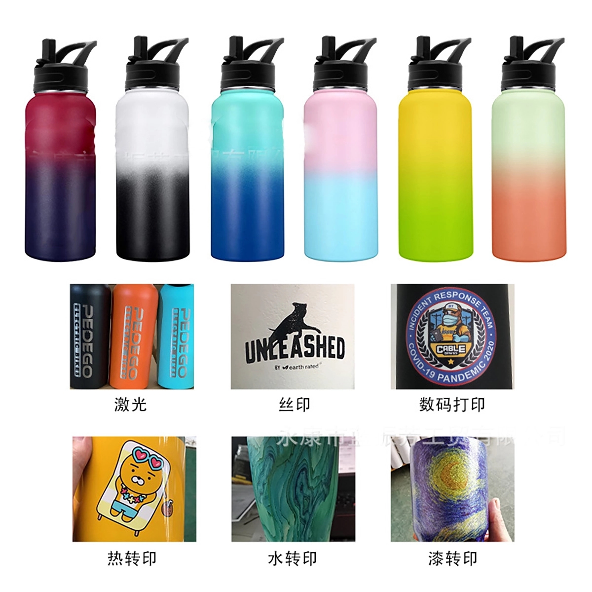Stainless Steel Flask Sports Water Bottle 32 Oz 4