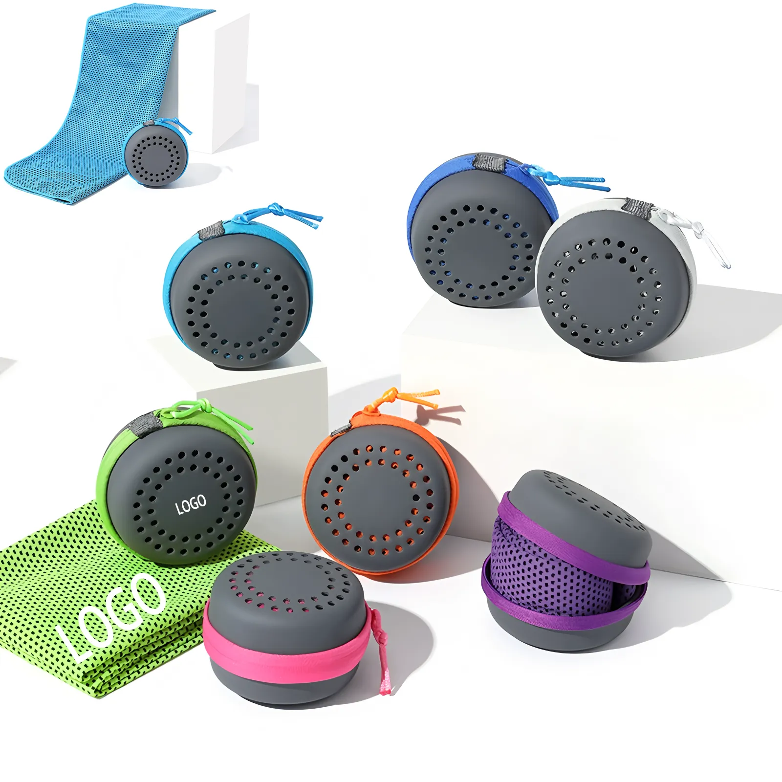 Bulk Custom Logo Cooling Towels for Corporate Promotions and Events 2