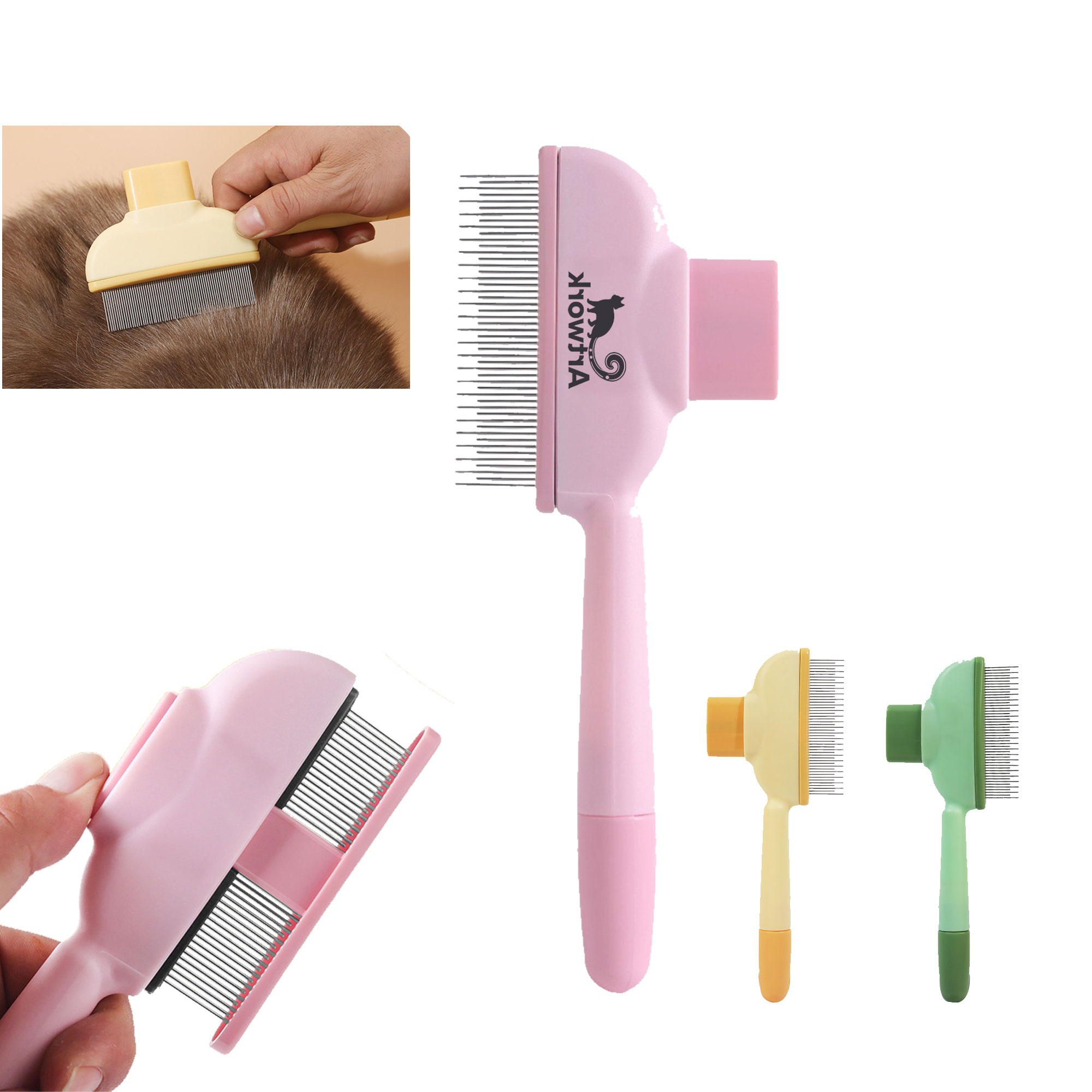 One Click Self-Cleaning Comb 2