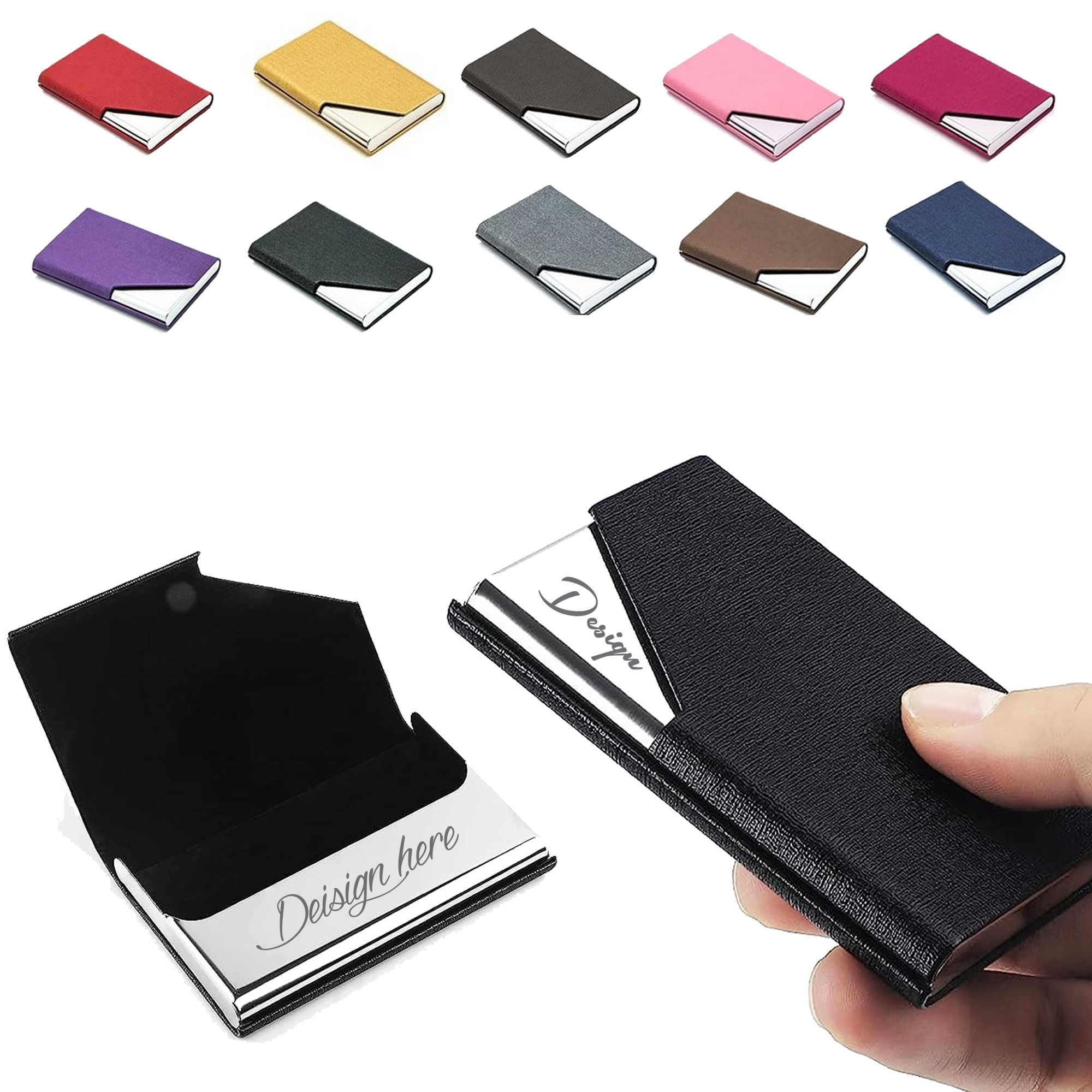 MOQ50 Luxury Aluminum Magnetic Card Organizer 2
