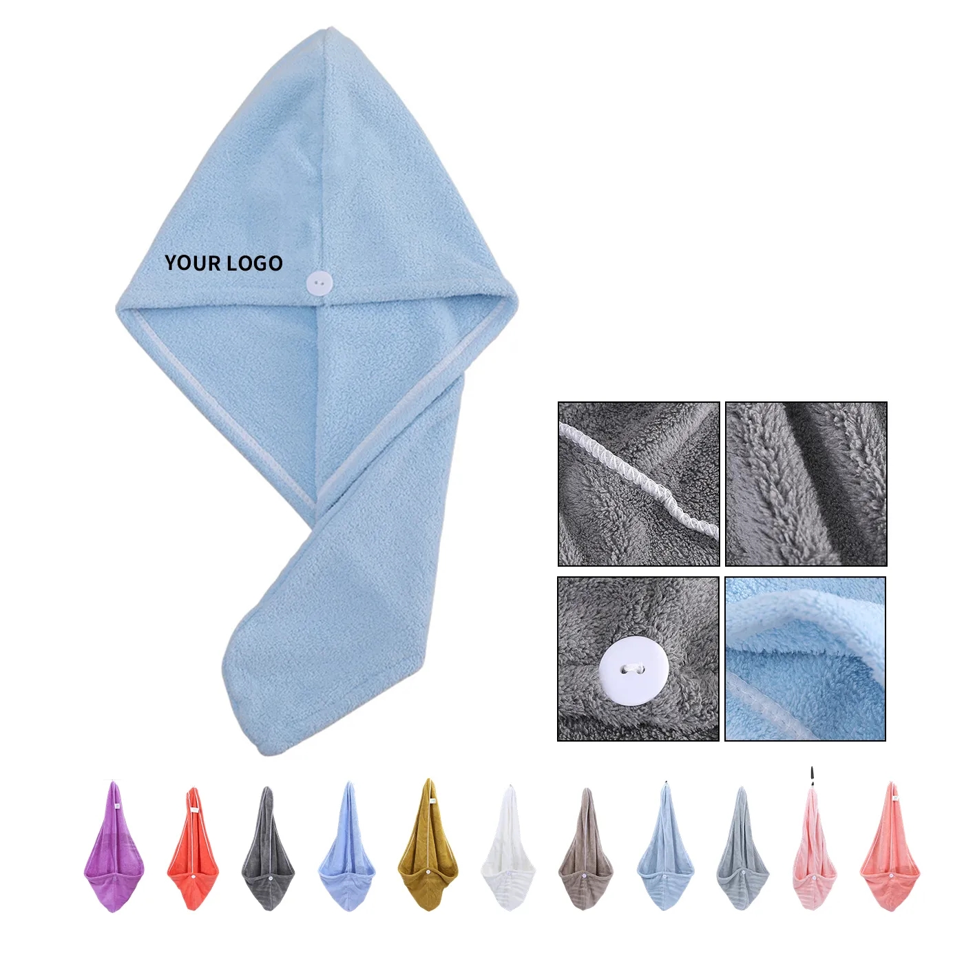 Hair Hat Coral Fleece Dry 4