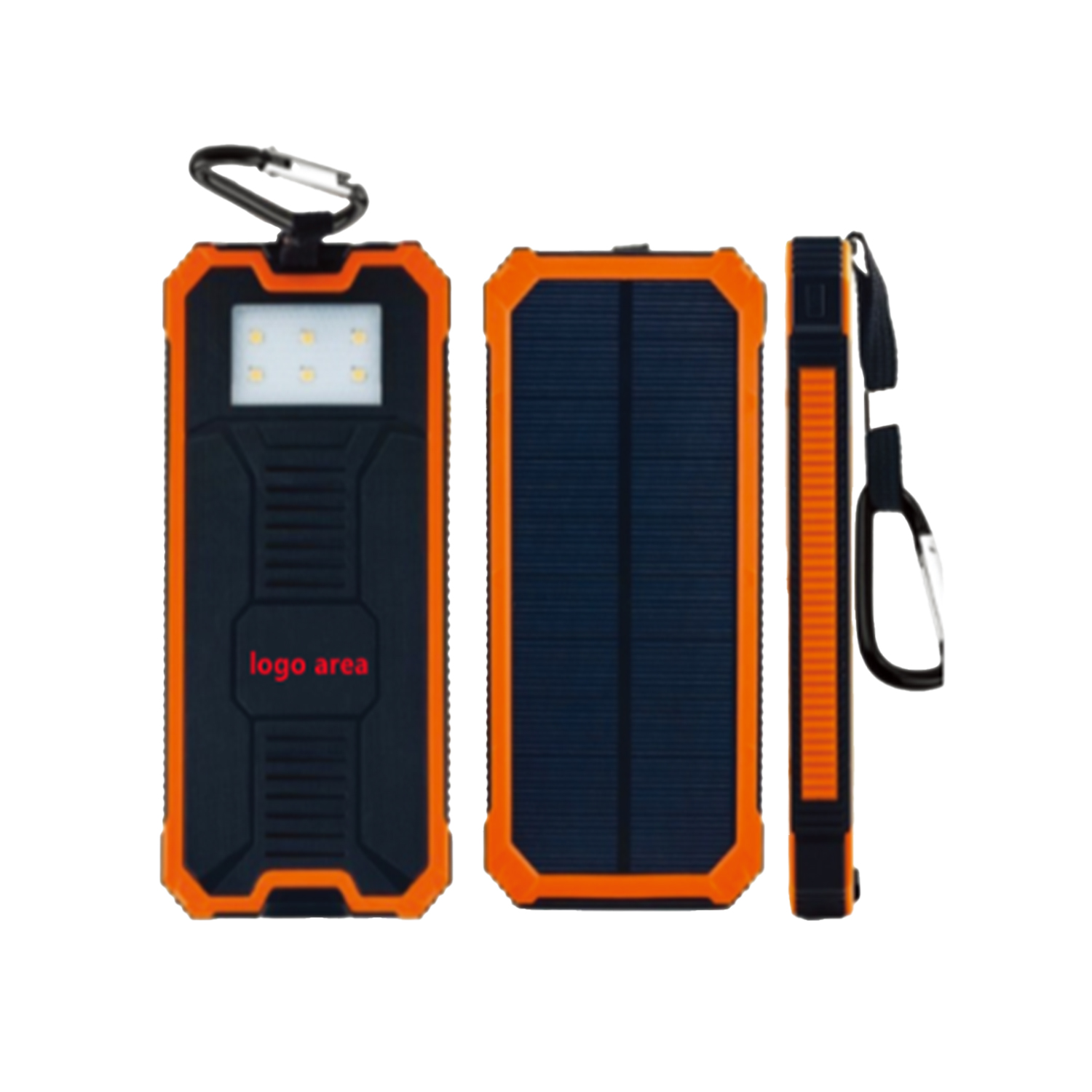 Waterproof Compass Solar Power Bank 10000mah 1
