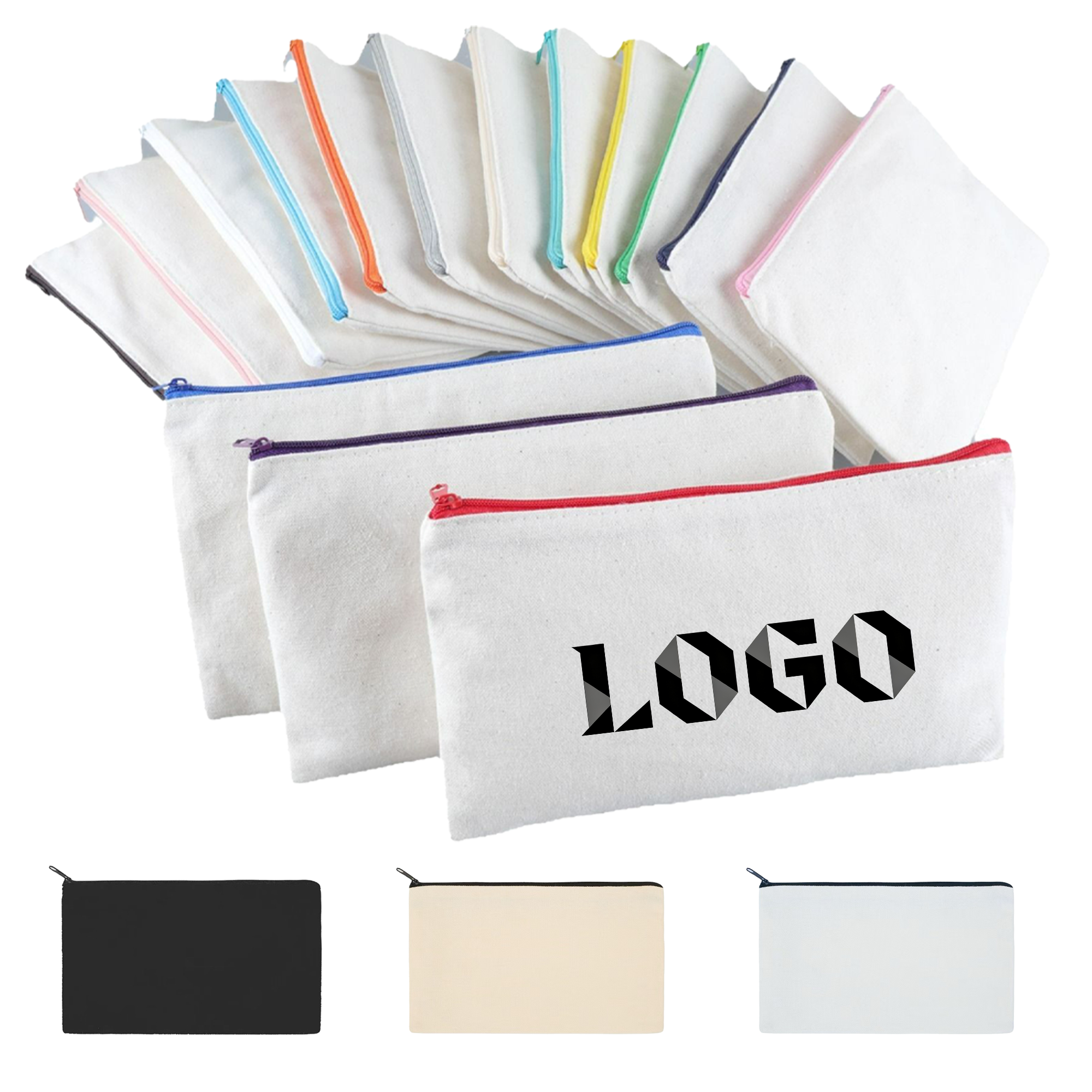 Zipper Canvas Pen Pouch 2