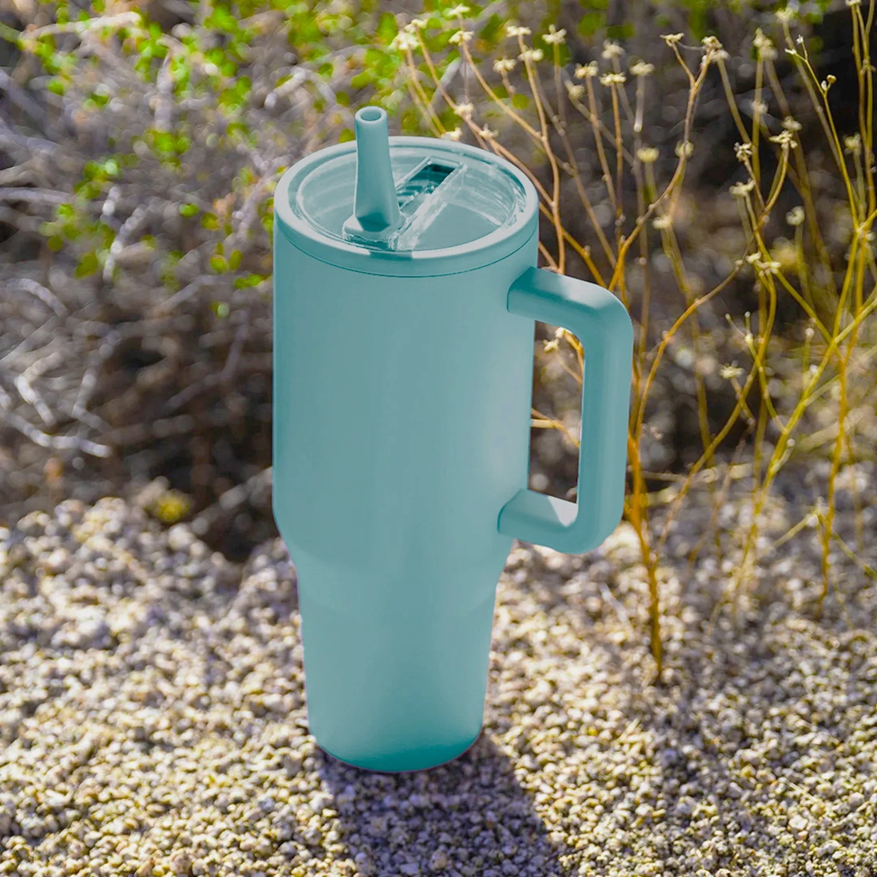 40 oz Tumbler with Handle and Foldable Straw Lid 19