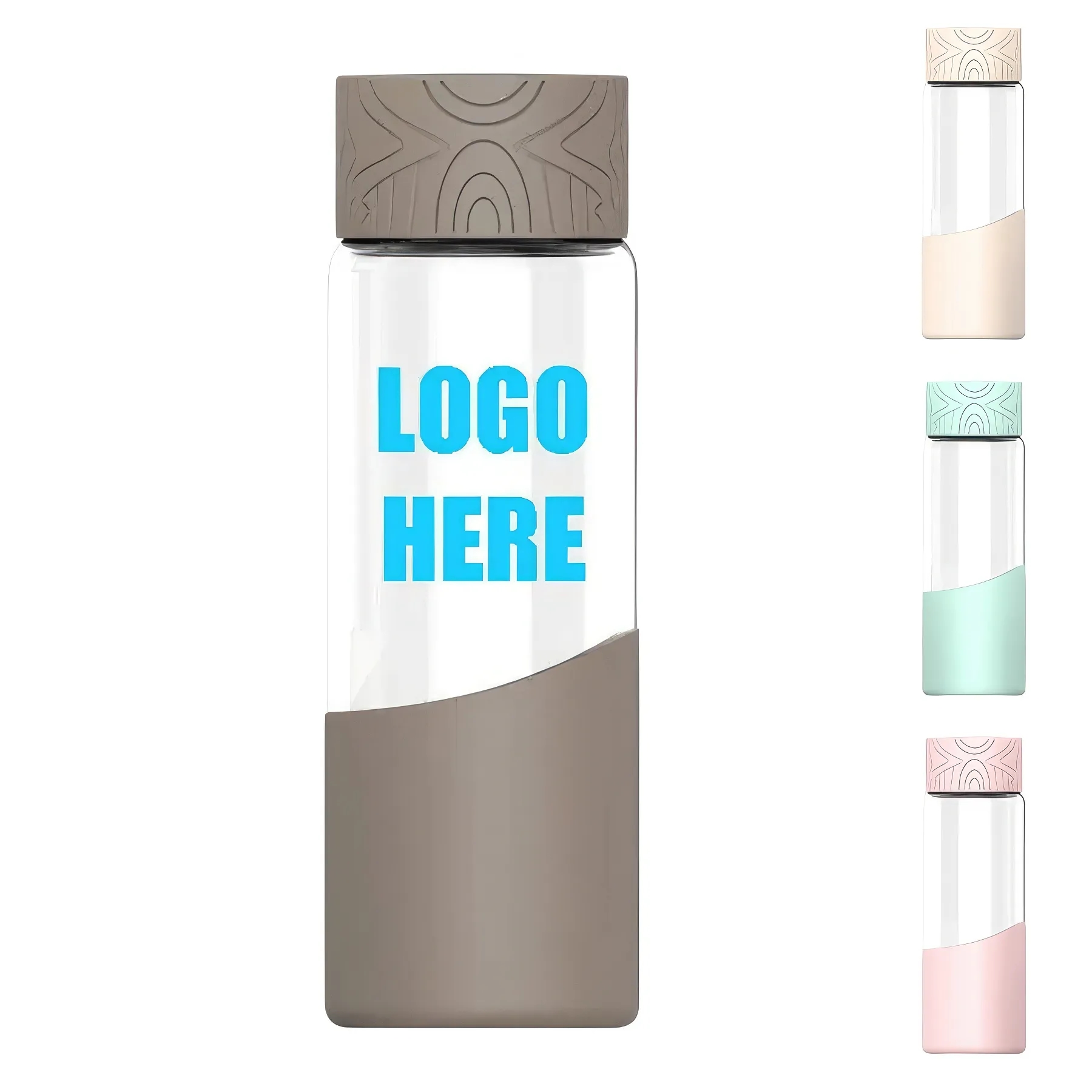 Custom 12 oz High-strength Borosilicate Glass Water Bottle 5