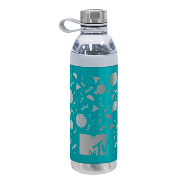 Dual Opening Stainless Steel Water Bottle - 20 Oz., custom water bottle with logo imprint 43