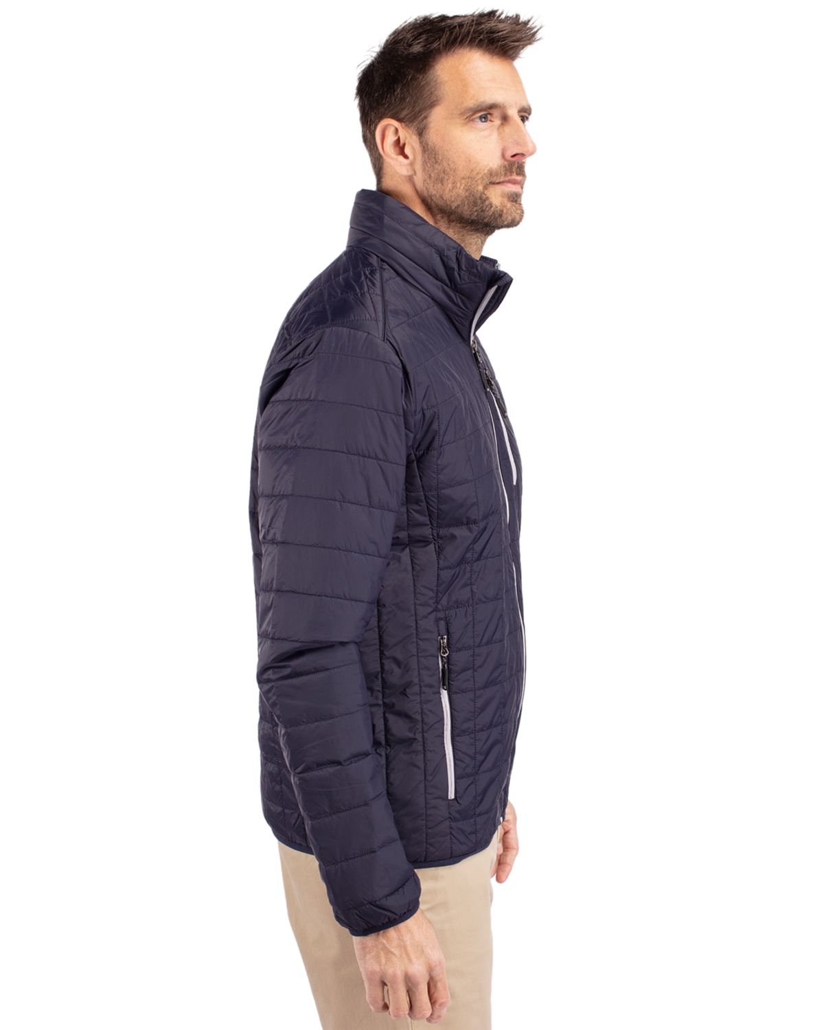 Cutter & Buck Rainier Recycled Insulated Puffer Mens Full Zip Jacket 51