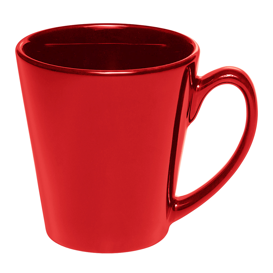 12 oz. Glossy Ceramic Latte Custom Coffee Mug 2