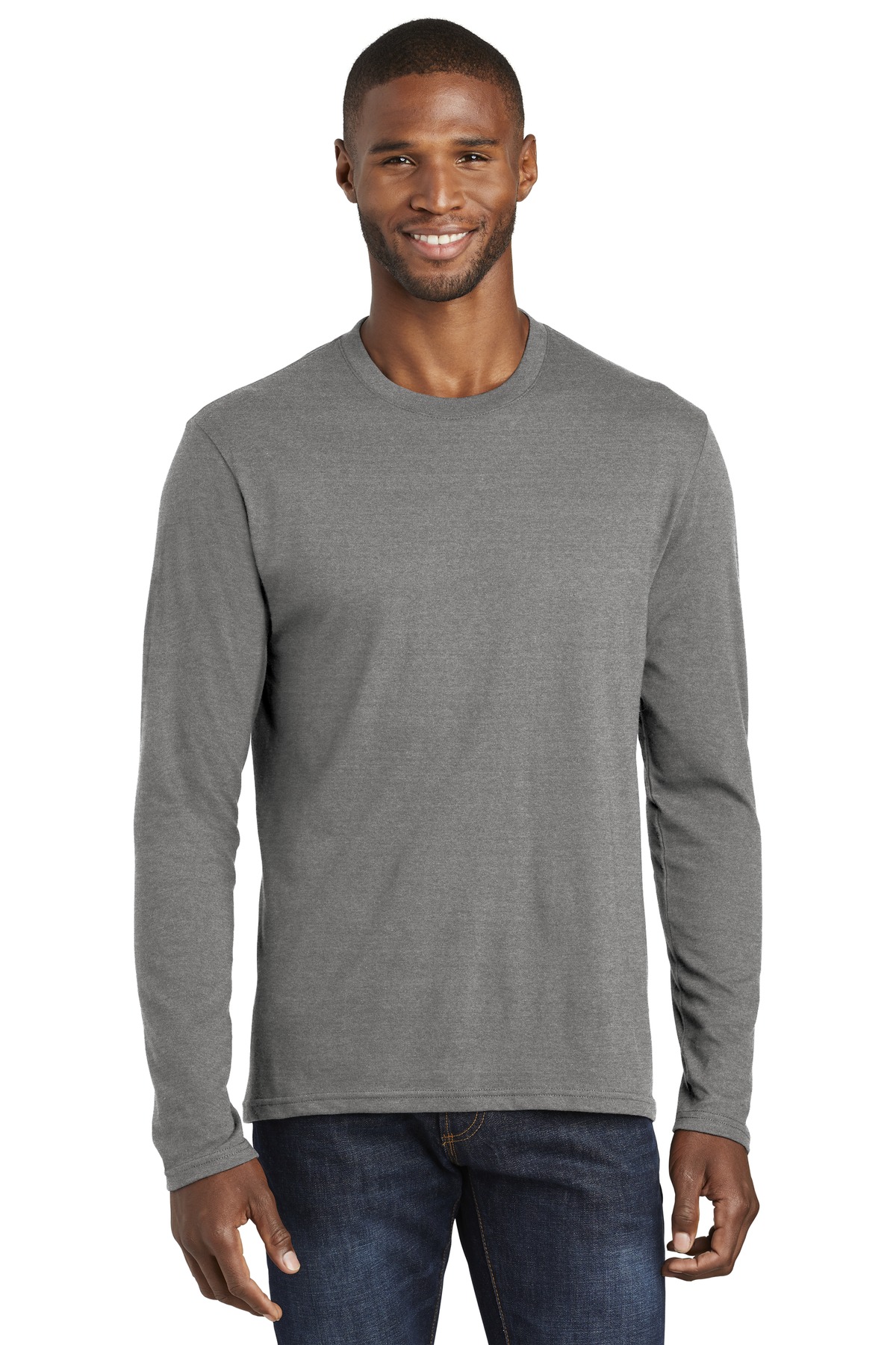 Port & Co Long Sleeve Fan Favorite Blend Tee. PC455LS 10